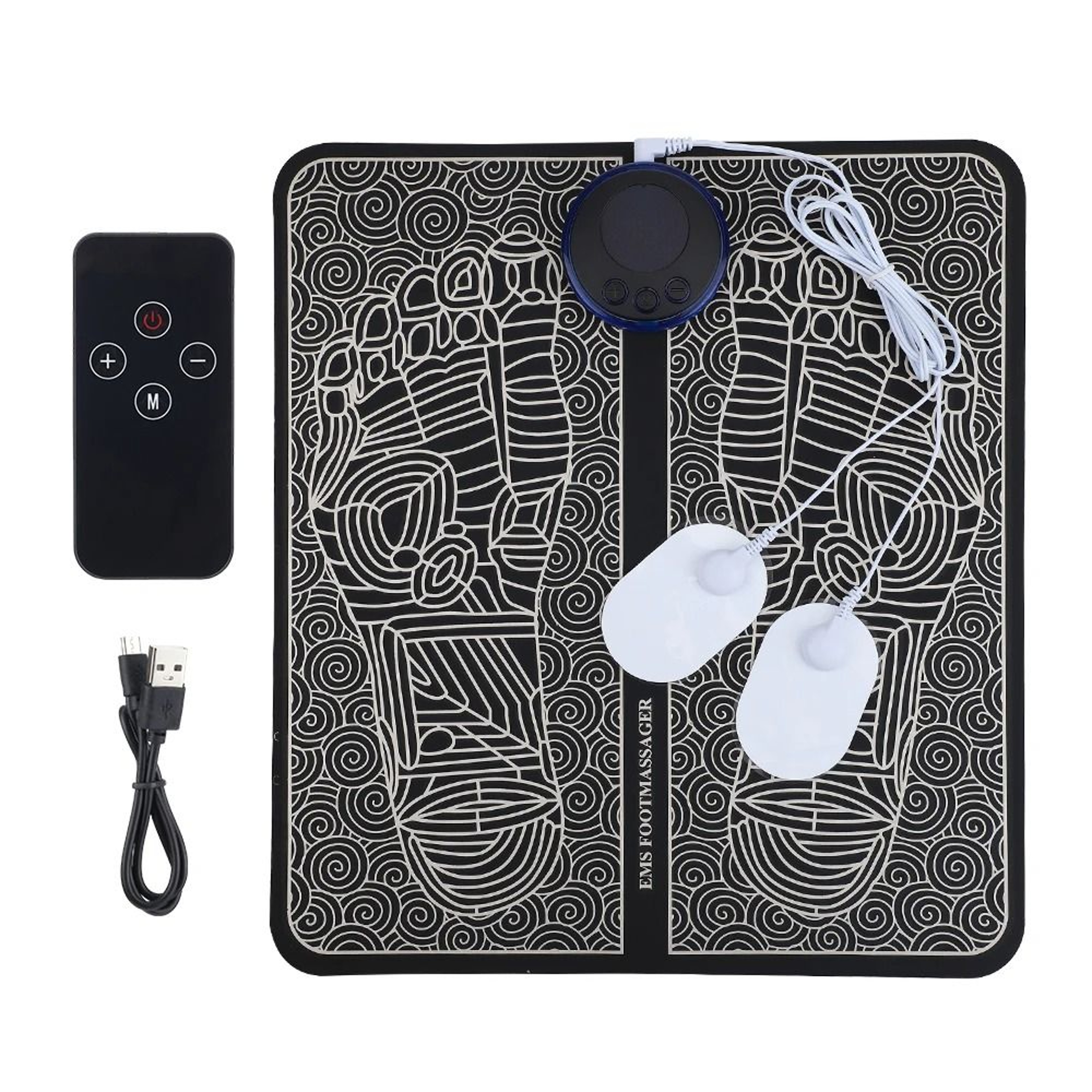 Electric EMS Foot Massager Pad With Remote Control 8 Massage Modes 19 Intensity Levels  Electrode P 7