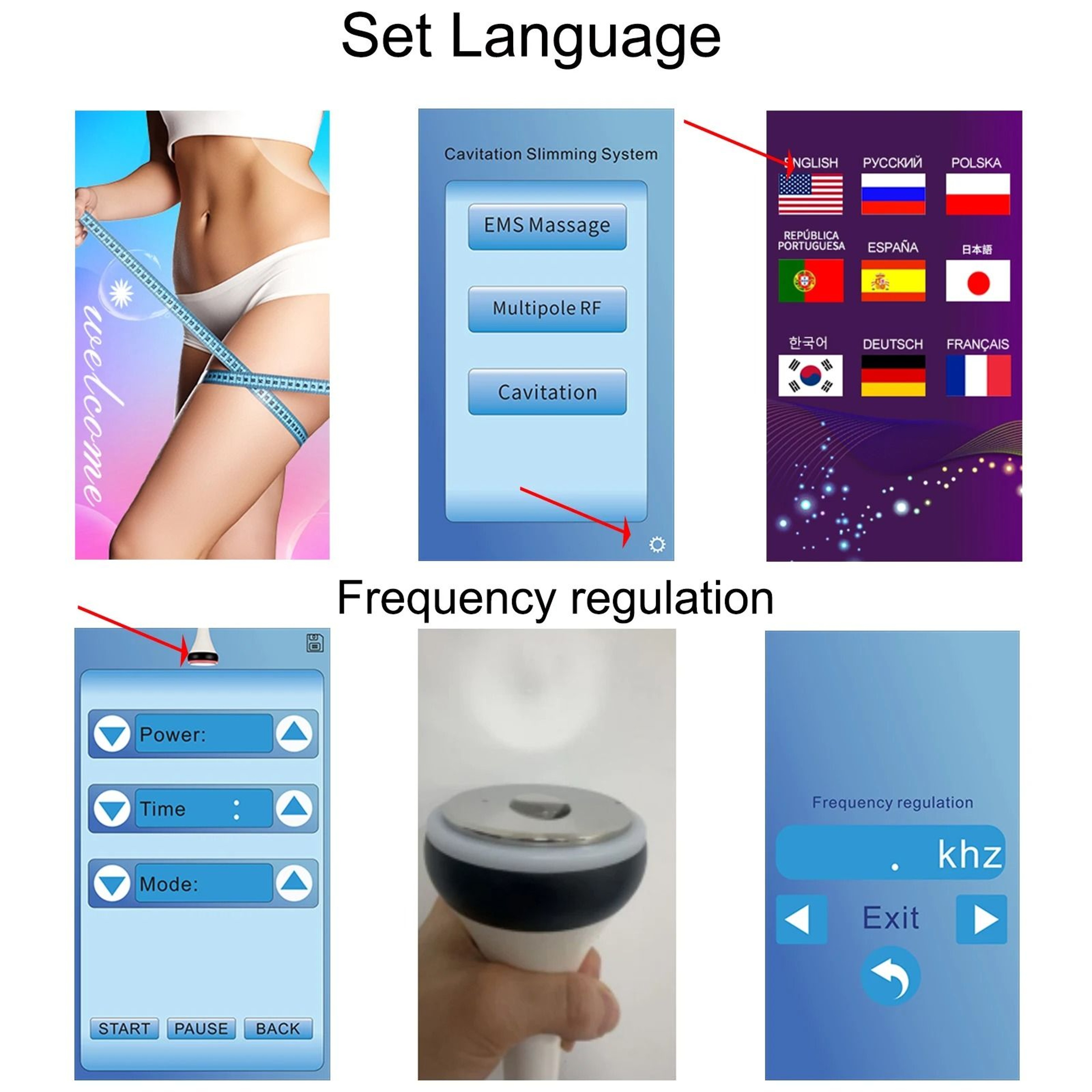 9in1 Ultrasonic Cavitation EMS RF Body Sculpting  Skin Tightening Machine 2