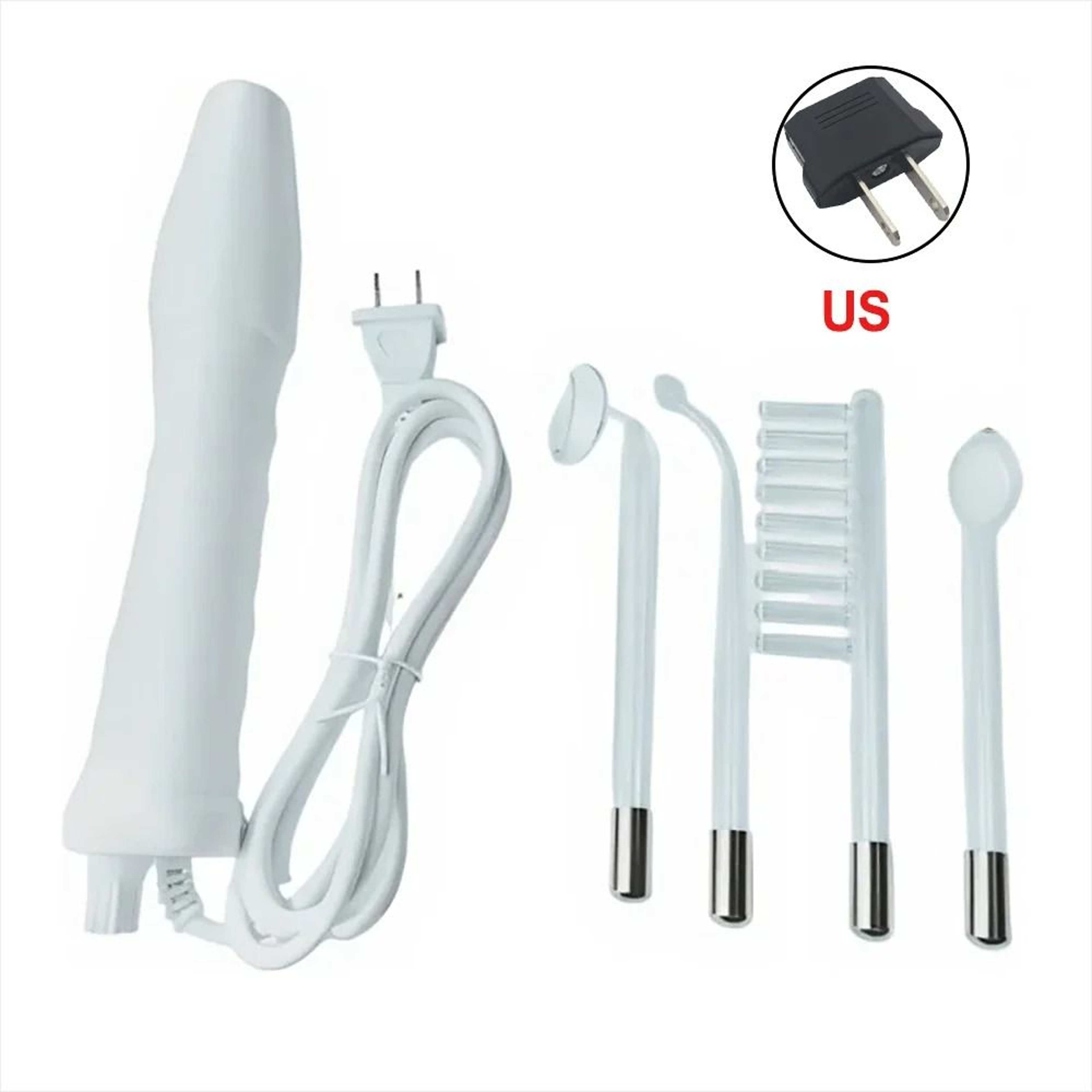 4in1 High Frequency Facial Wand With Glass Electrodes For Skin Care 6
