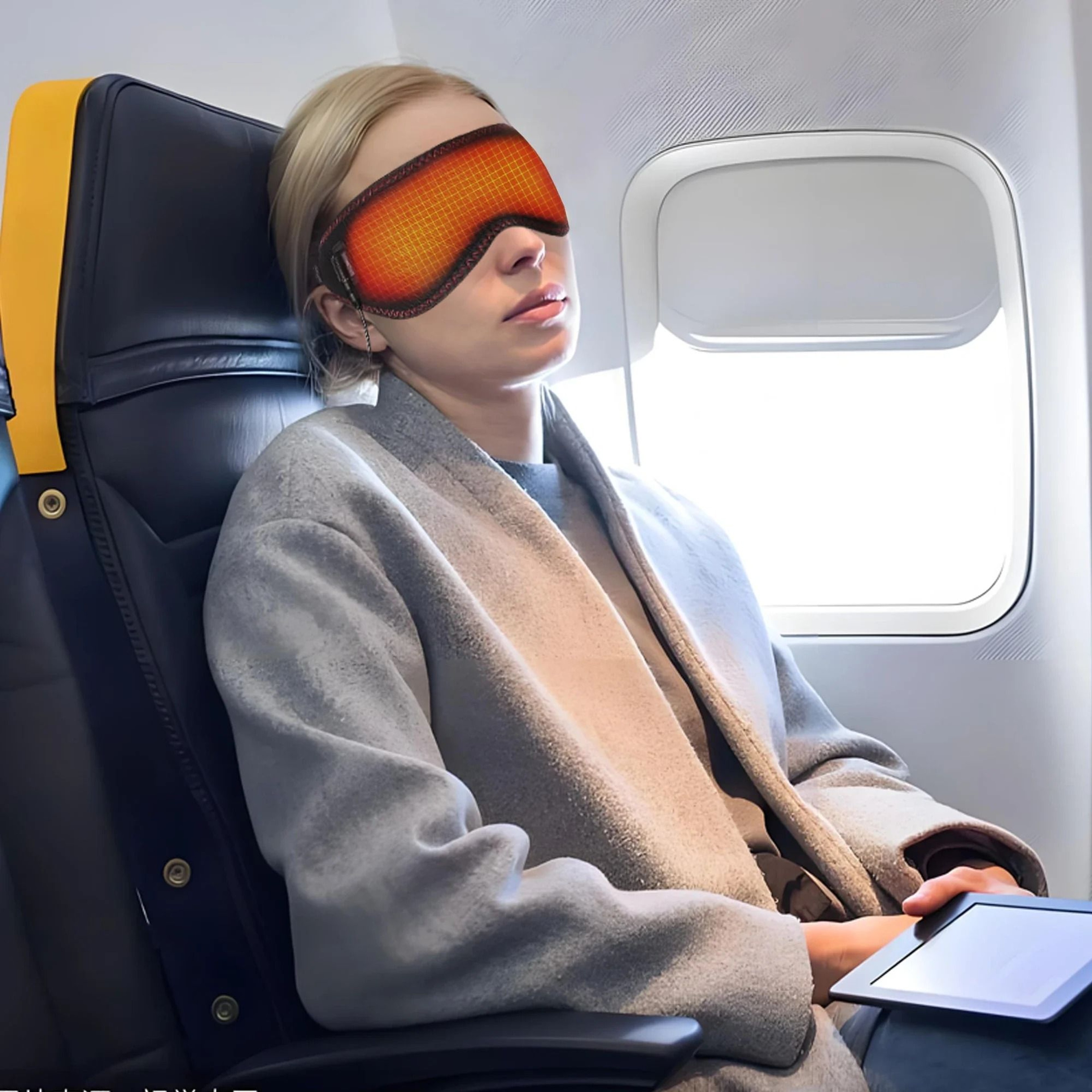 Rechargeable Heated Eye Mask With 3 Temperature Levels For Relaxation  Sleep 2