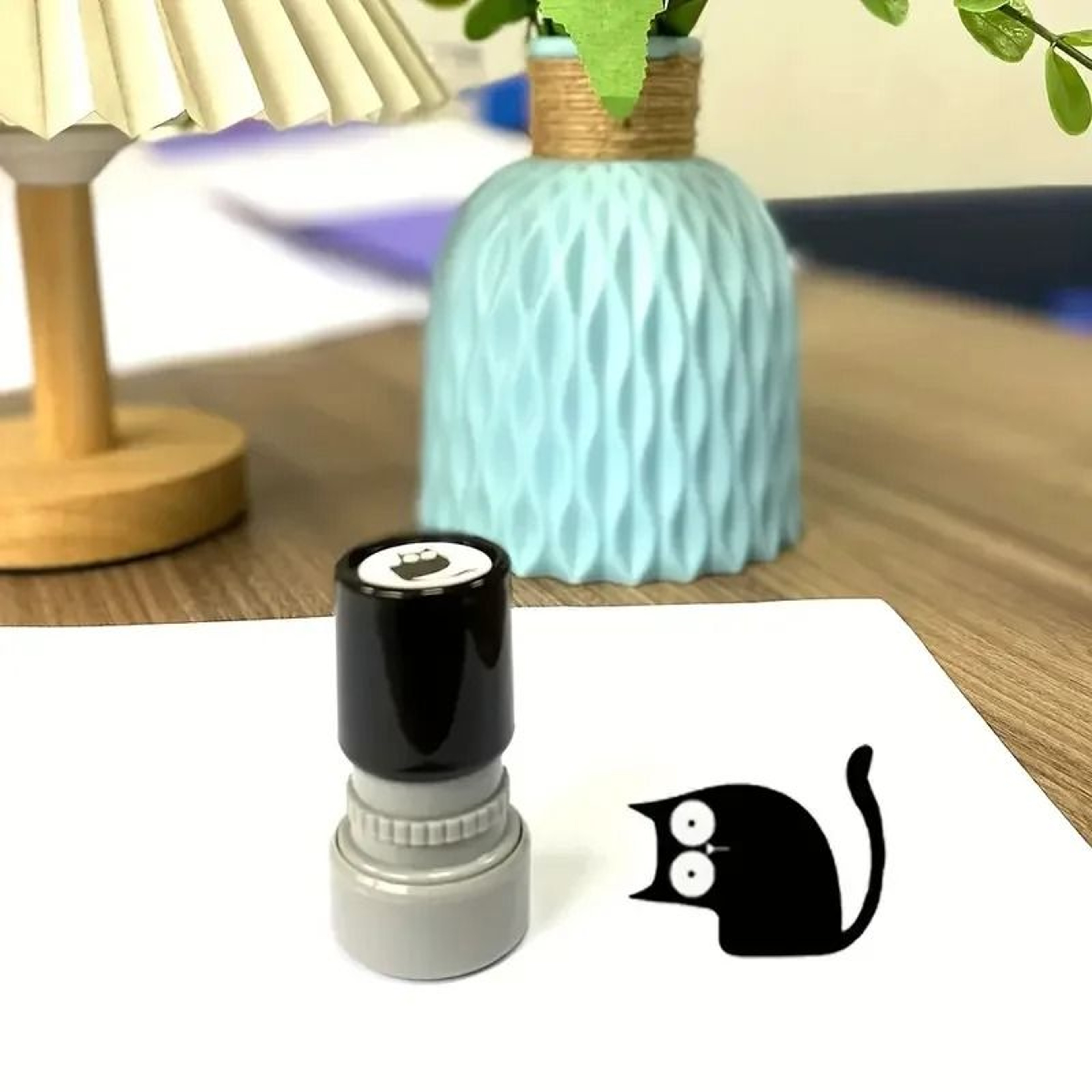 Cute Black Cat Wooden Stamp For Scrapbooking Journals And DIY Crafts 9