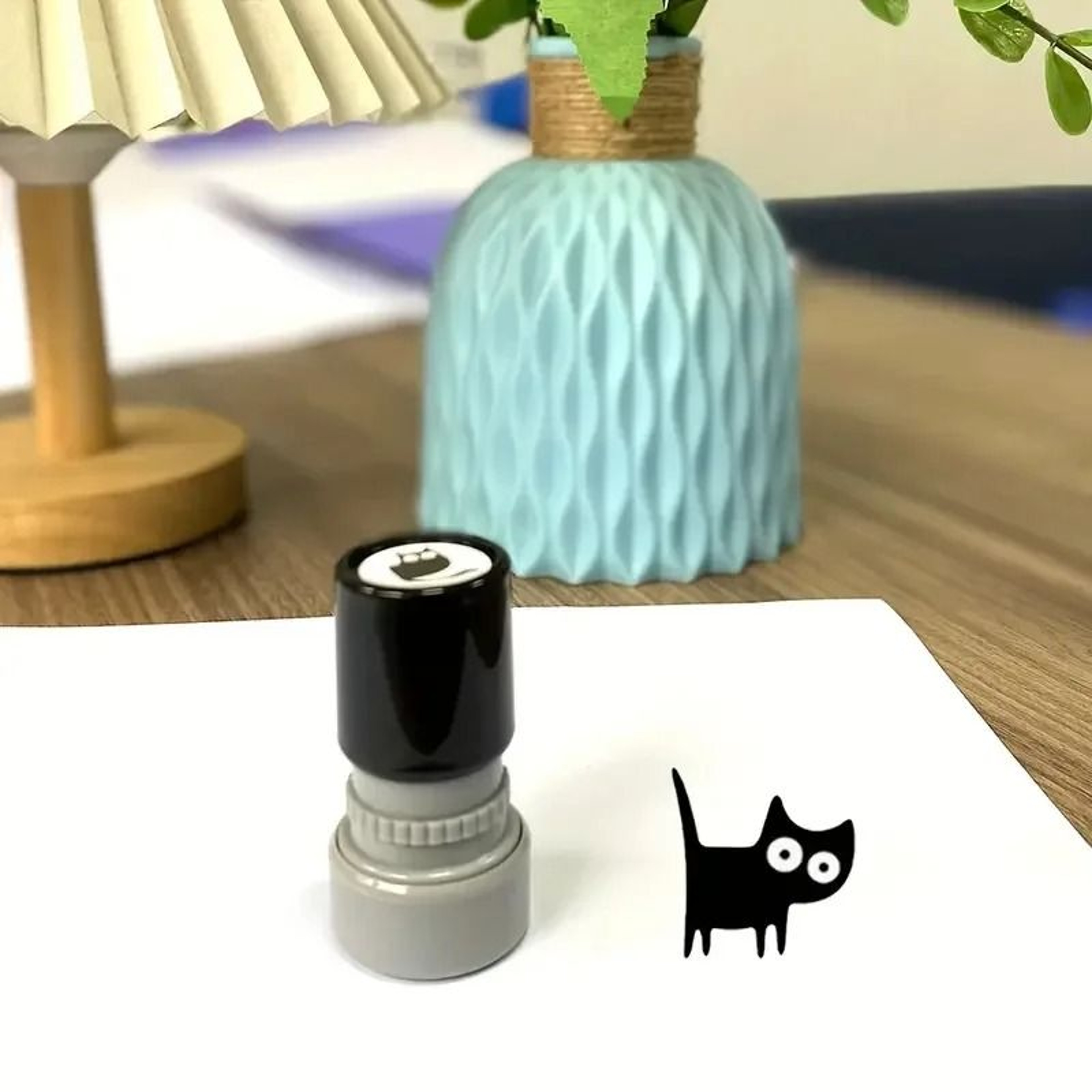 Cute Black Cat Wooden Stamp For Scrapbooking Journals And DIY Crafts 7