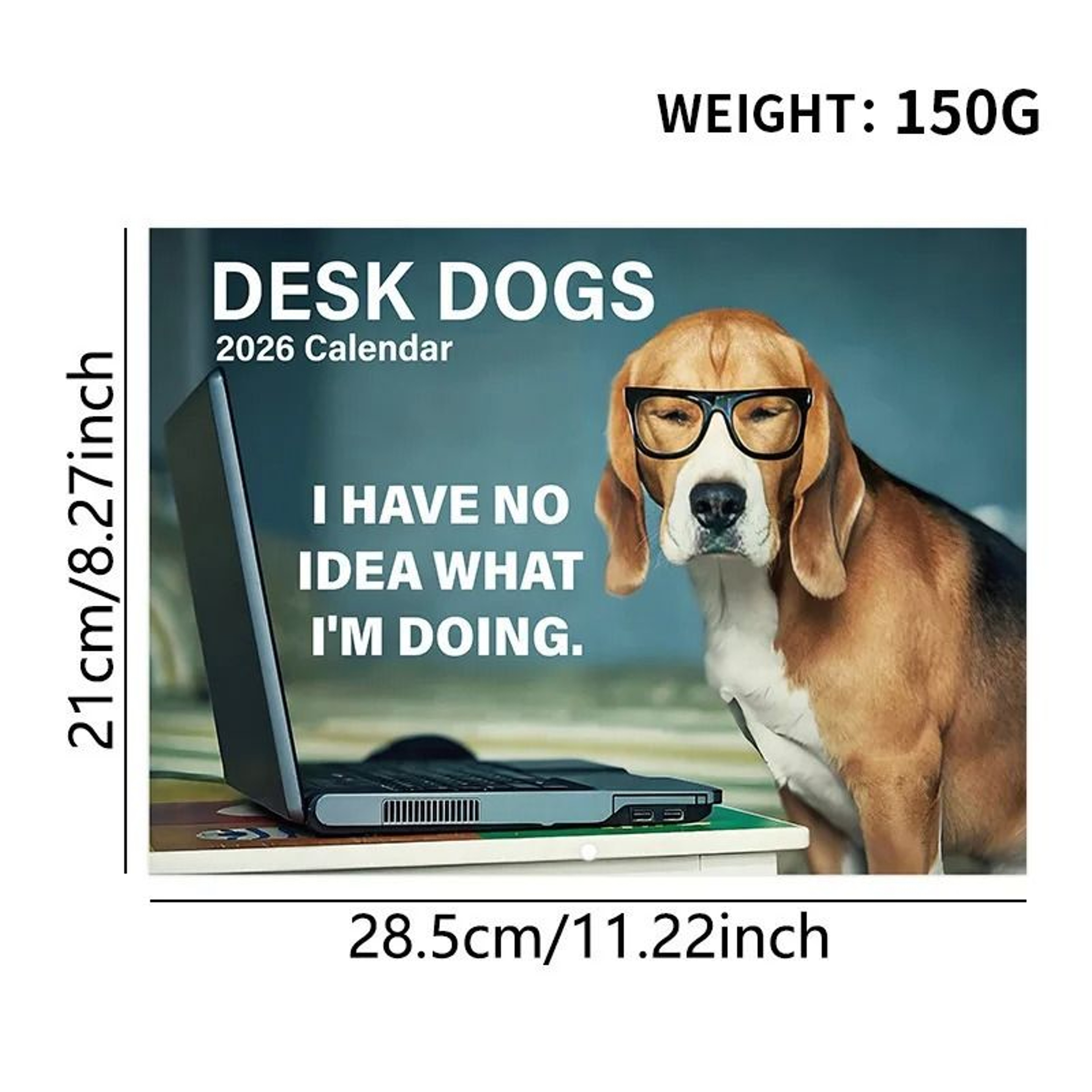 2026 Funny Dog Wall Calendar With Monthly Planner Pages 9