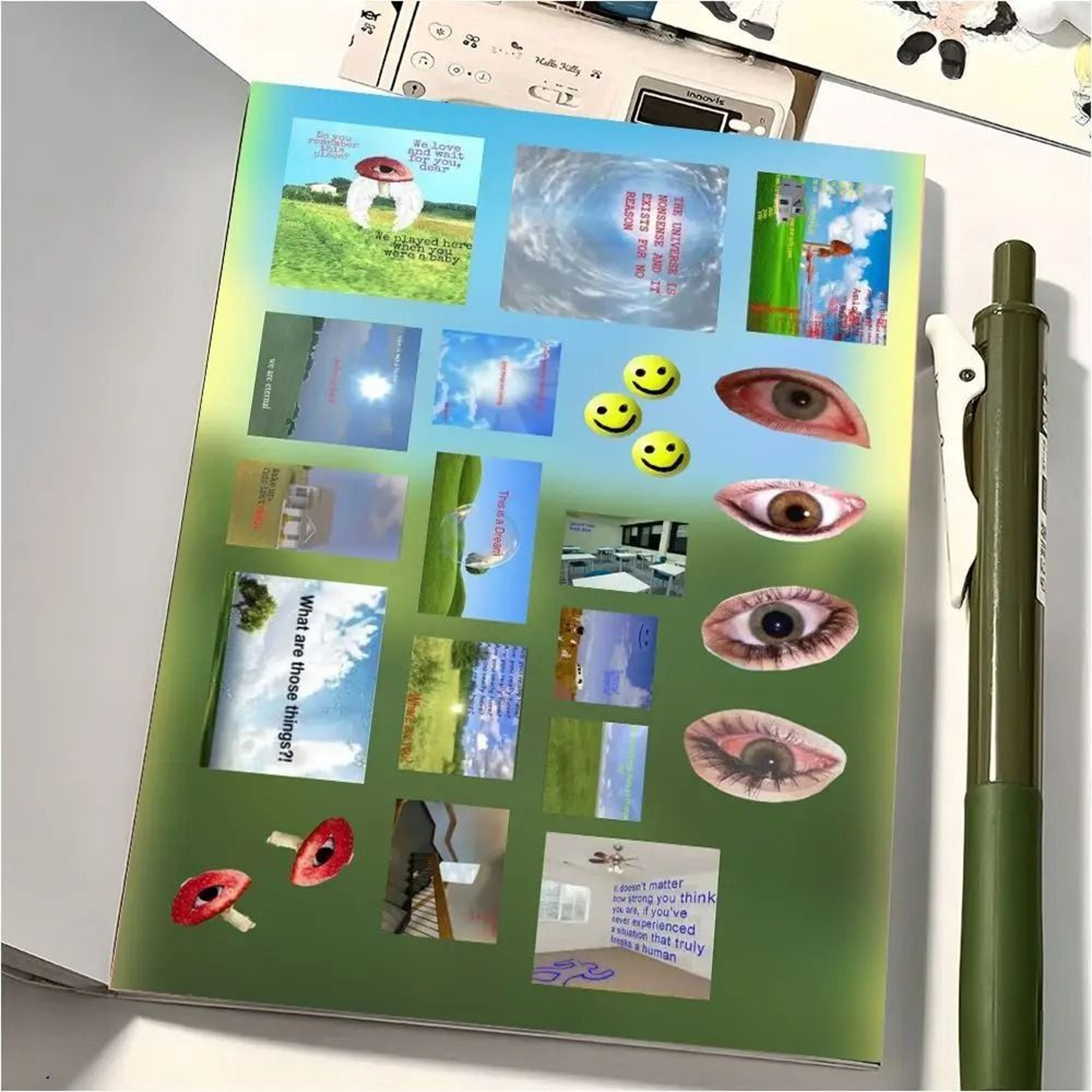 Y2K Dreamcore Scrapbook Sticker Pack Retro Gen Z Journal Collage Set 4