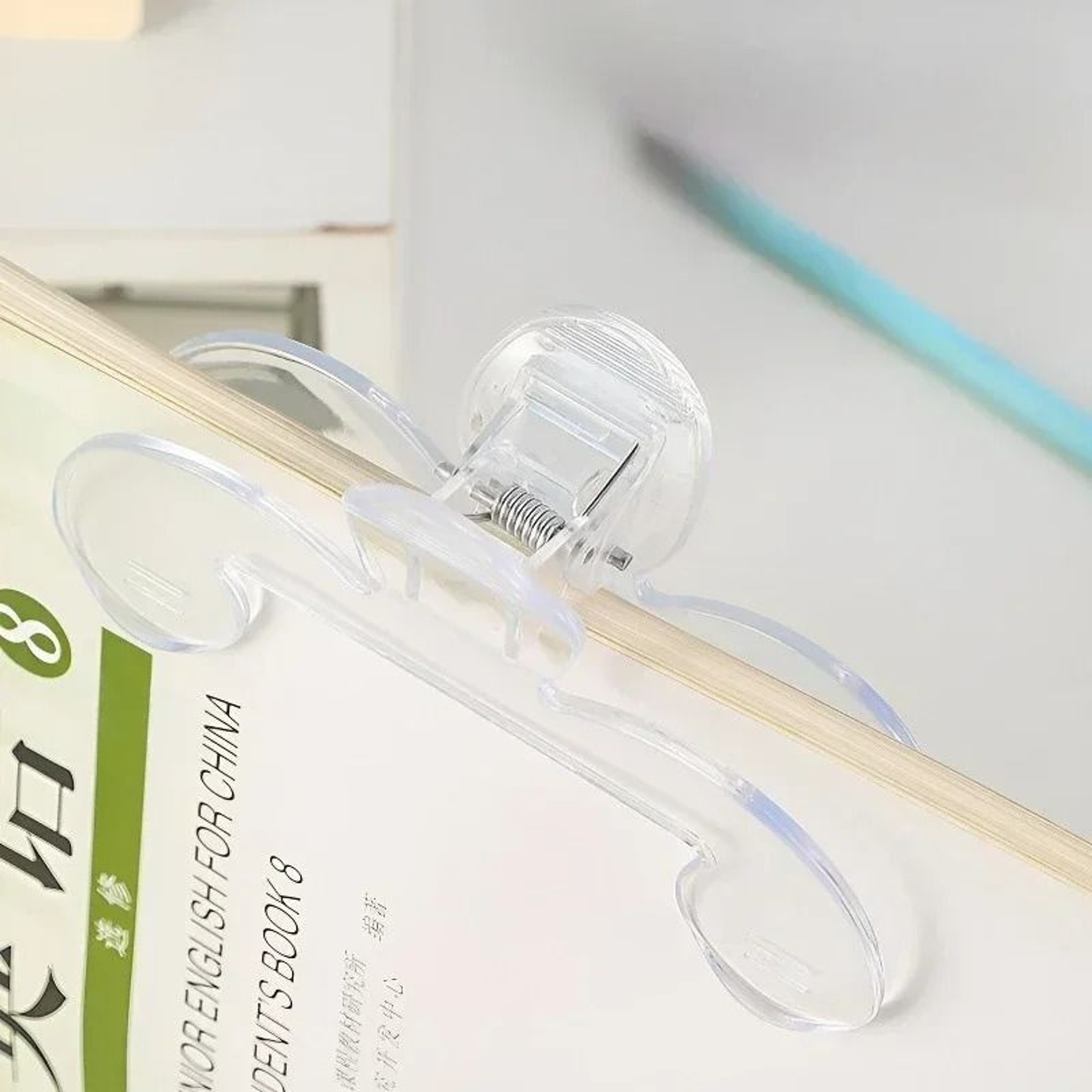 Transparent Book Page Holder Clip With Reading Stand 4