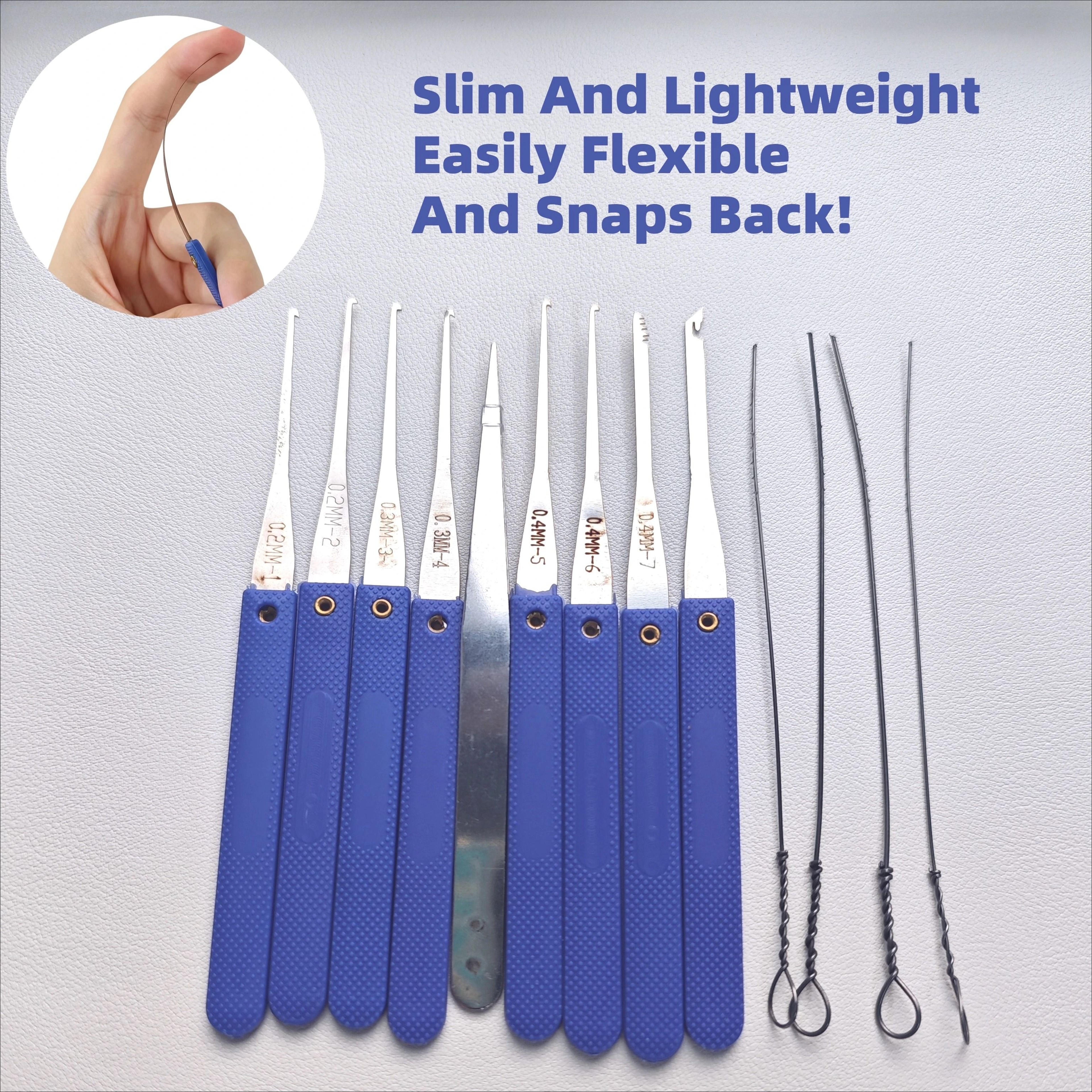 18 In 1 Broken Key Extractor Tool Kit With Tension Wrench For Lock Repair 1