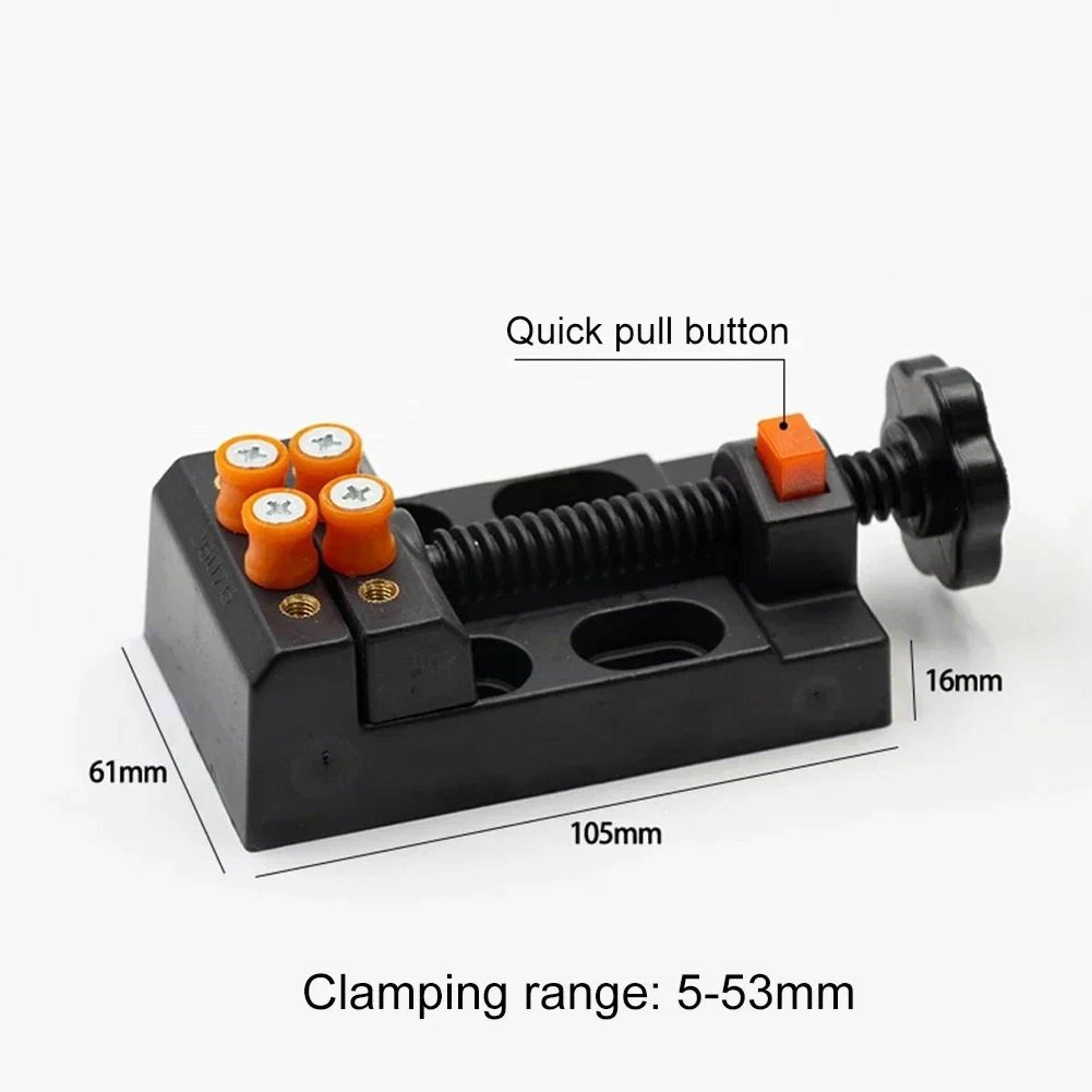 Universal 57mm Mini Bench Vise Clamp For Woodworking Carving  DIY Projects 6