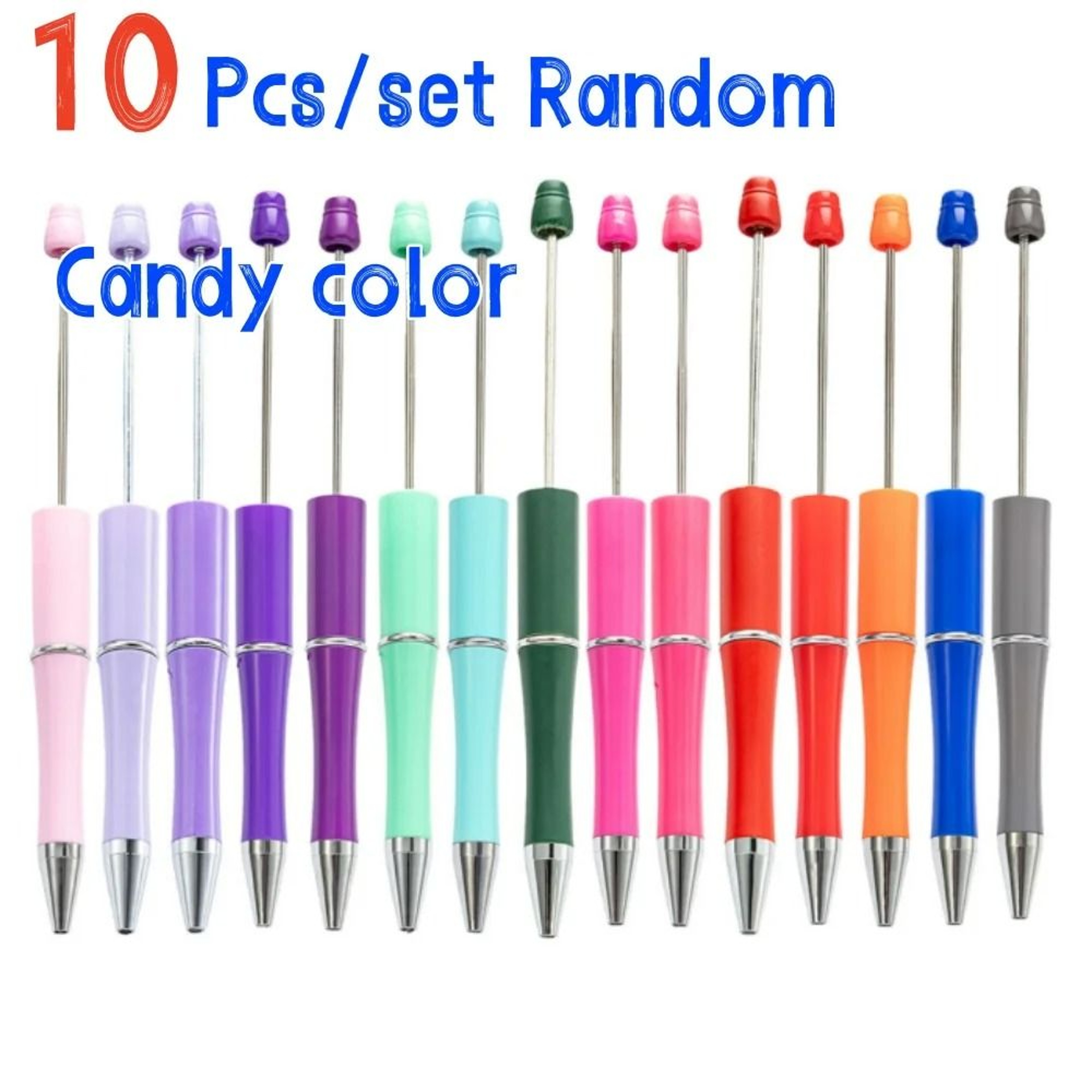 10 Piece Beadable Ballpoint Pen Set DIY Beaded Pens For Crafts Gifts  Party Favors 9