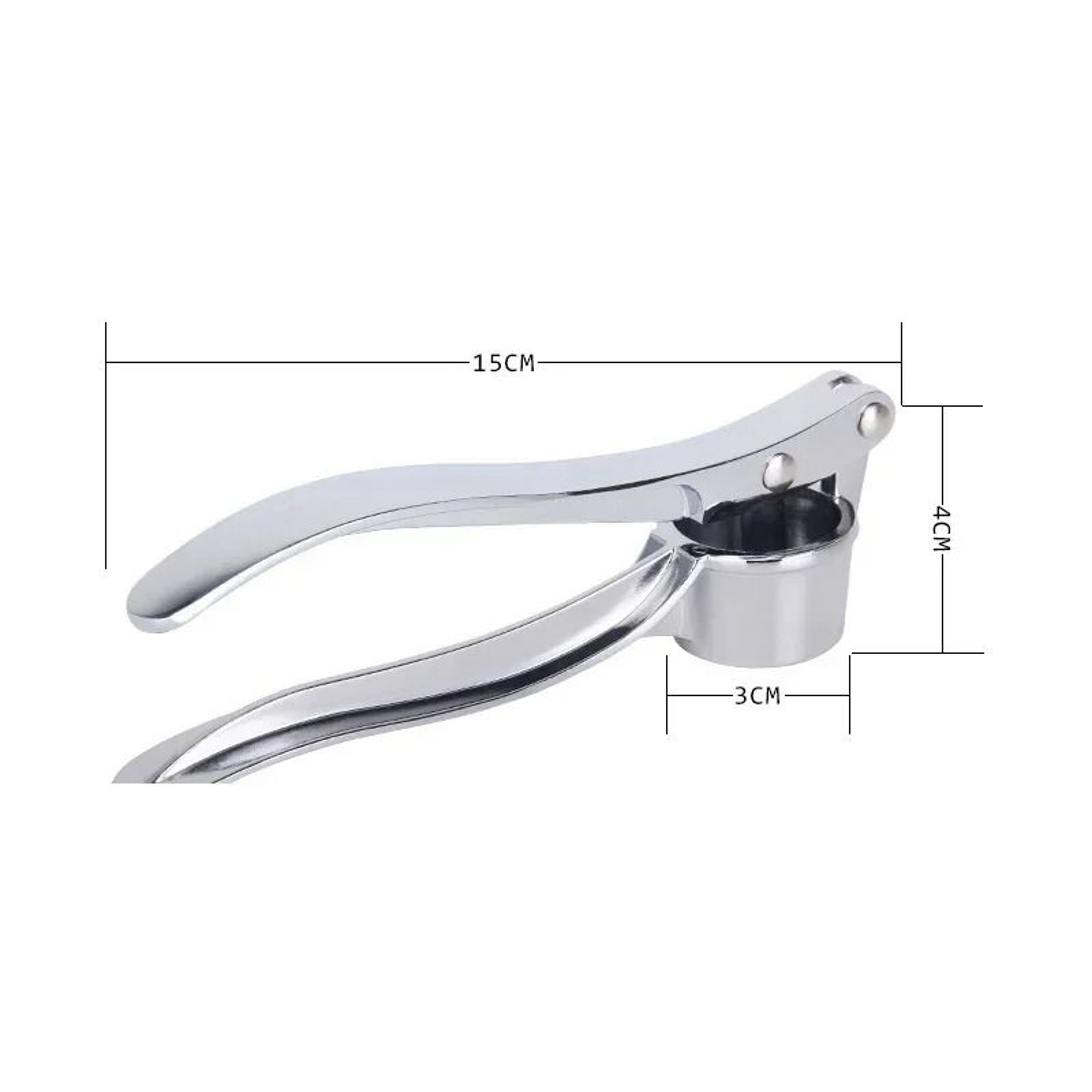 Stainless Steel Garlic Press Crusher  Ginger Mincer Kitchen Tool 6