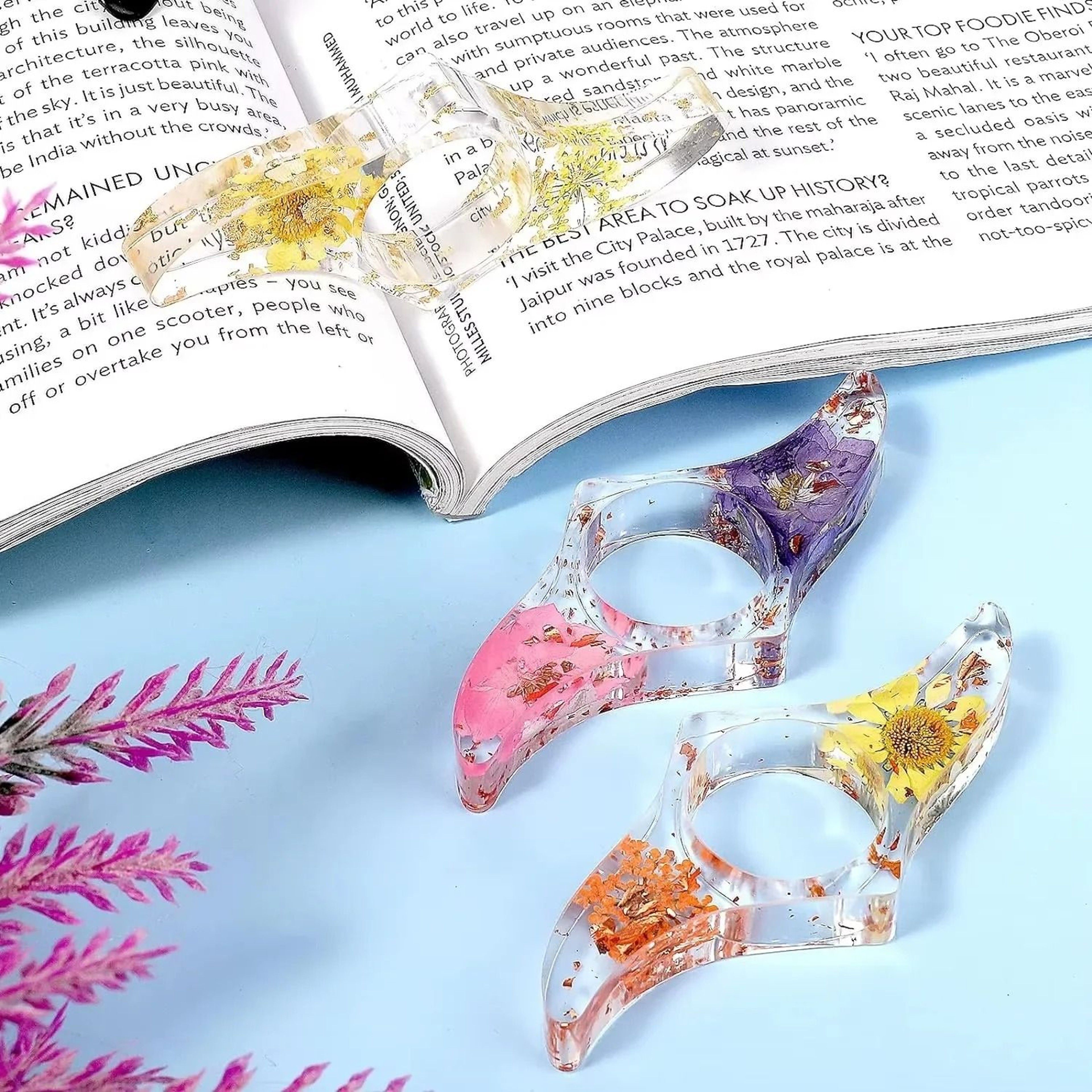 Creative Resin Thumb Page Holder And Bookmark 0