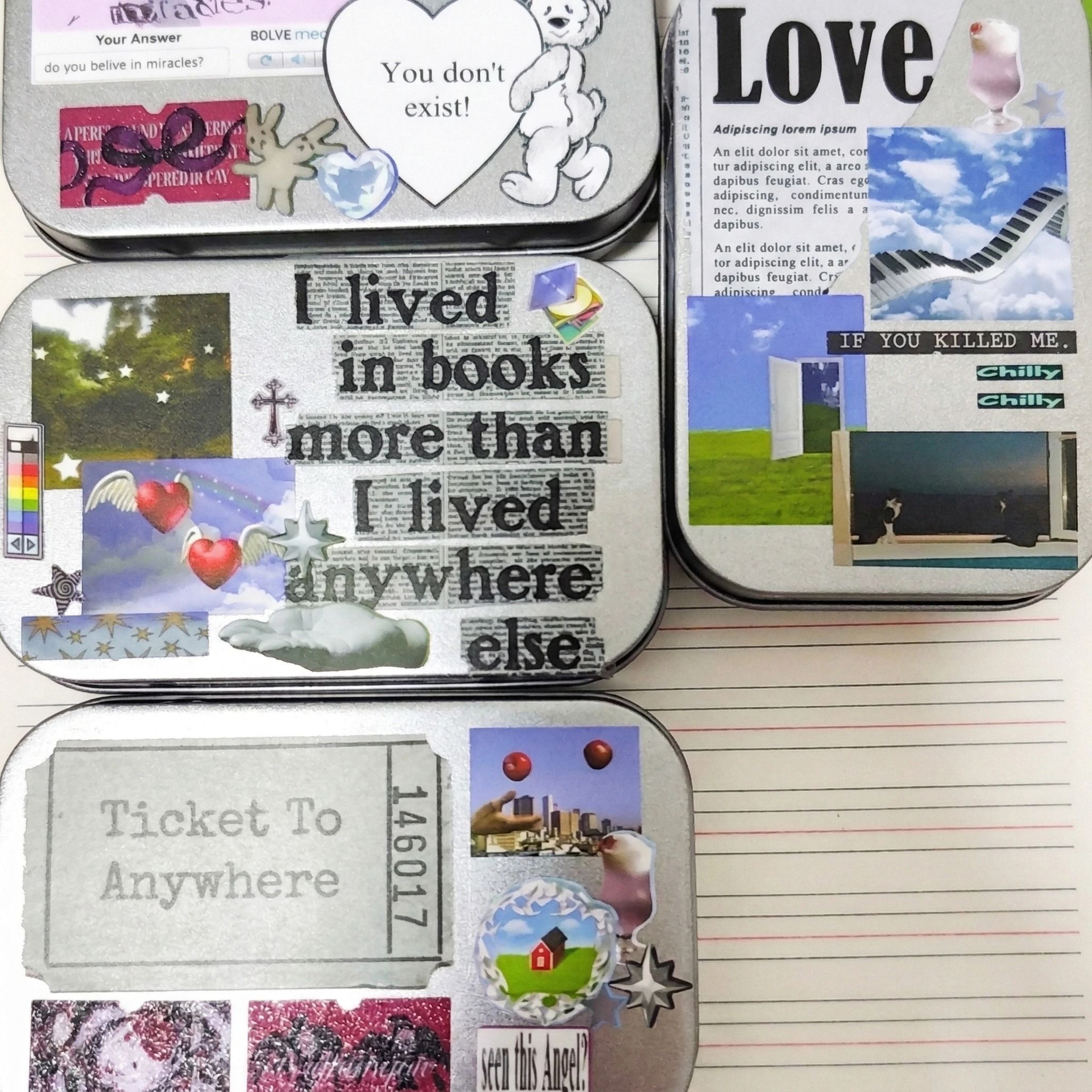8 Sheet Retro Dreamcore Y2K Die Cut Sticker Pack For Junk Journals Scrapbooks And DIY Collage Craft 5