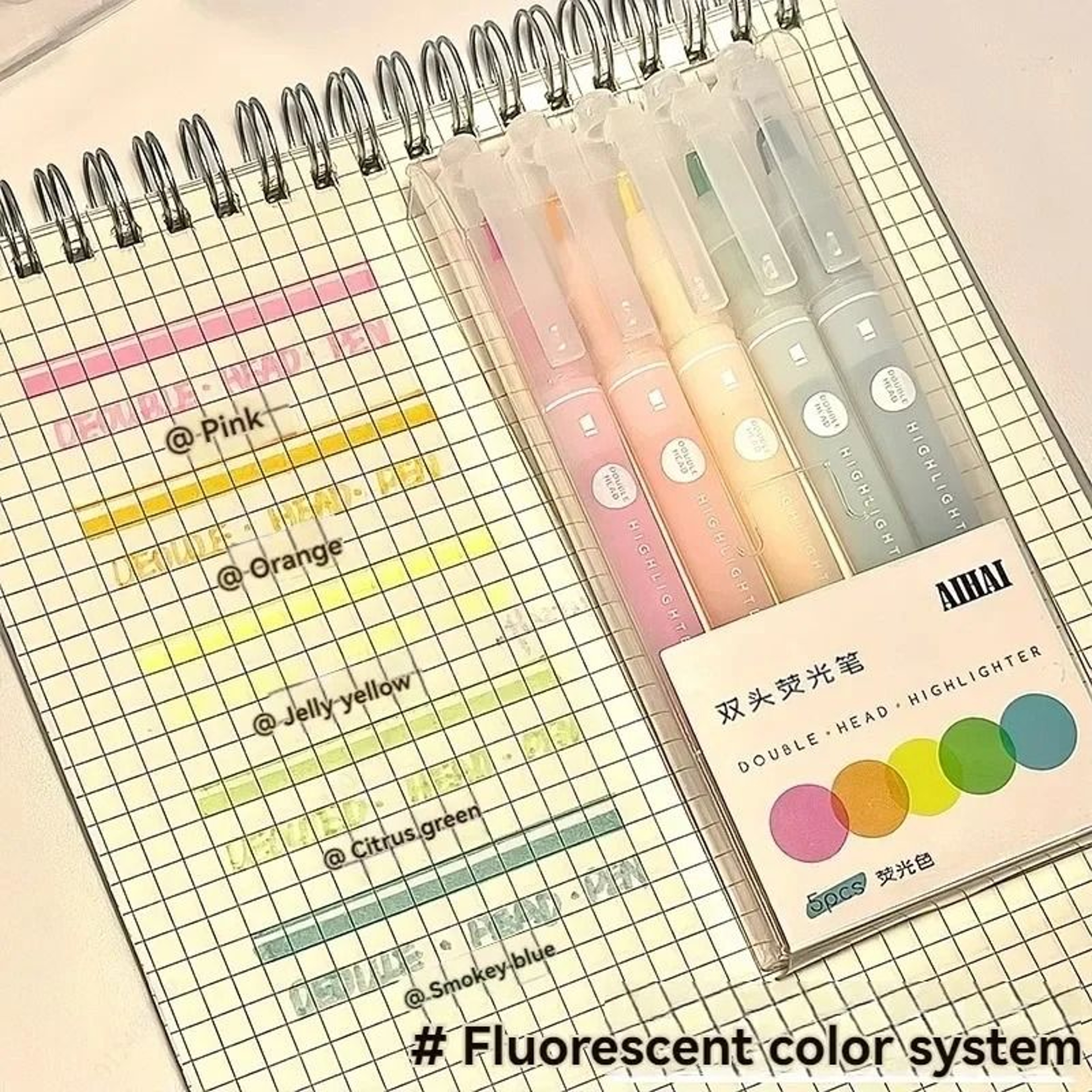 Dual Tip Pastel Highlighter Pens Set With Window Tip For Journals Notes And Study Supplies 7