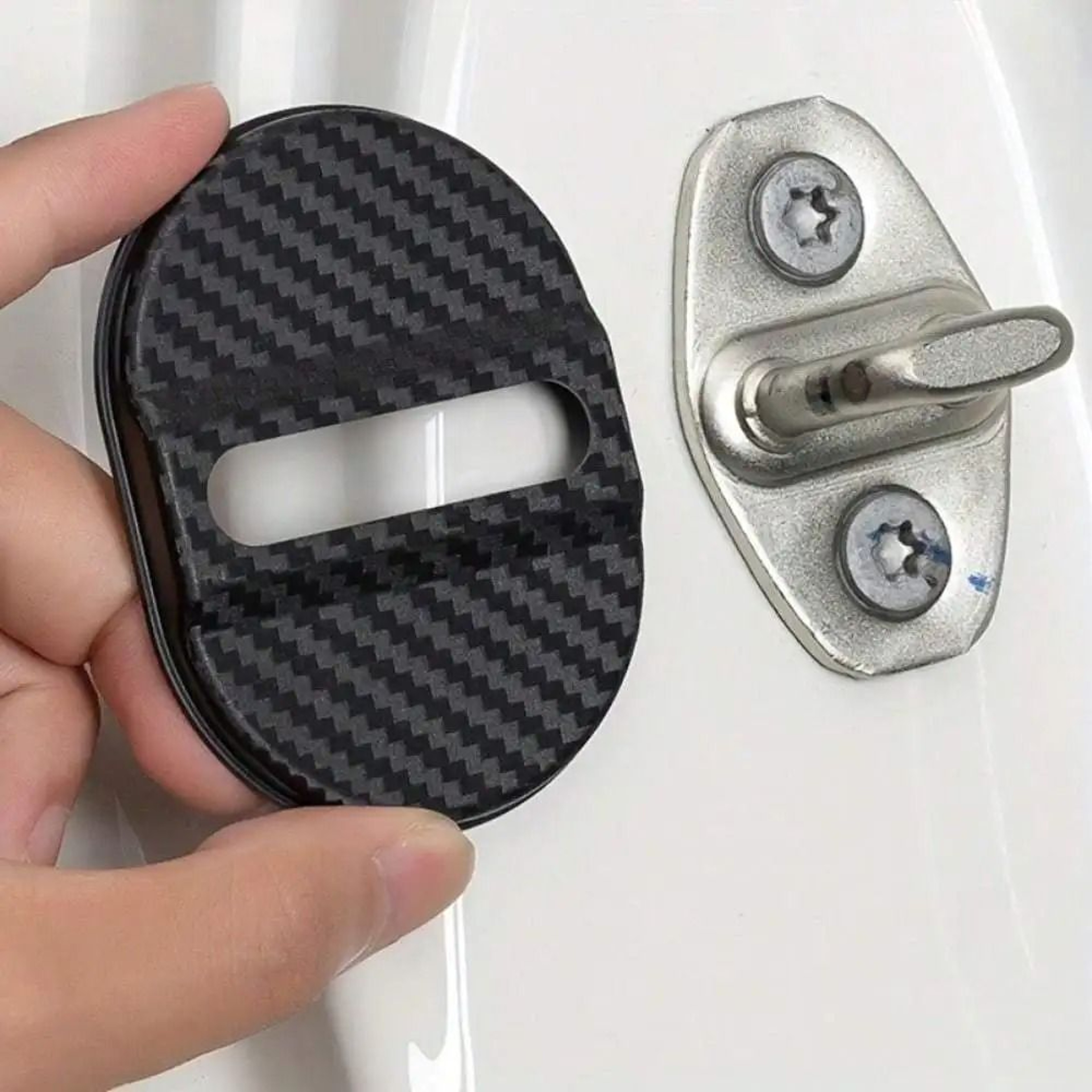 4 Piece Car Door Lock Protective Cover Rustproof Door Latch Cap Set 2