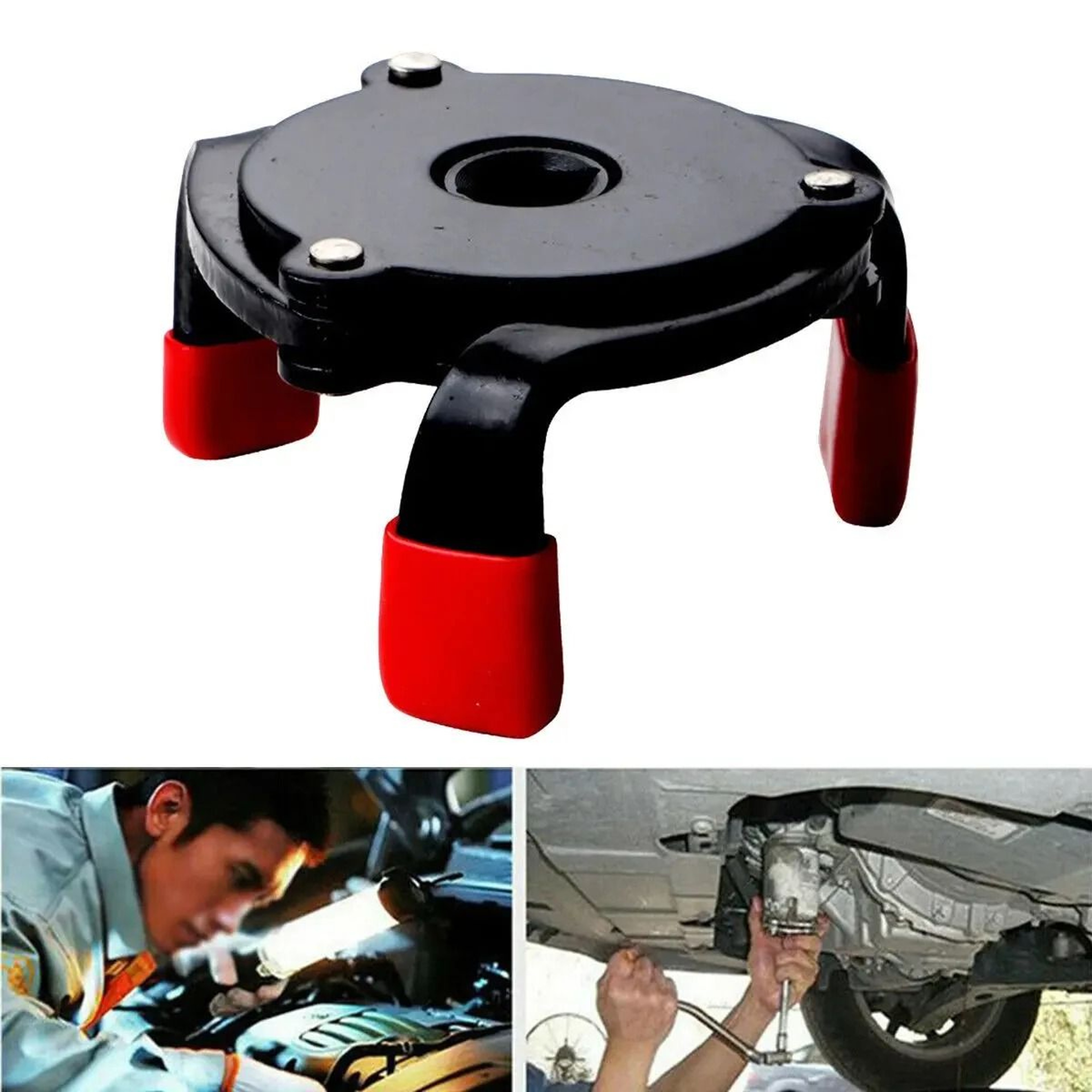 Universal 3 Jaw Oil Filter Wrench Adjustable Oil Filter Removal Tool 2