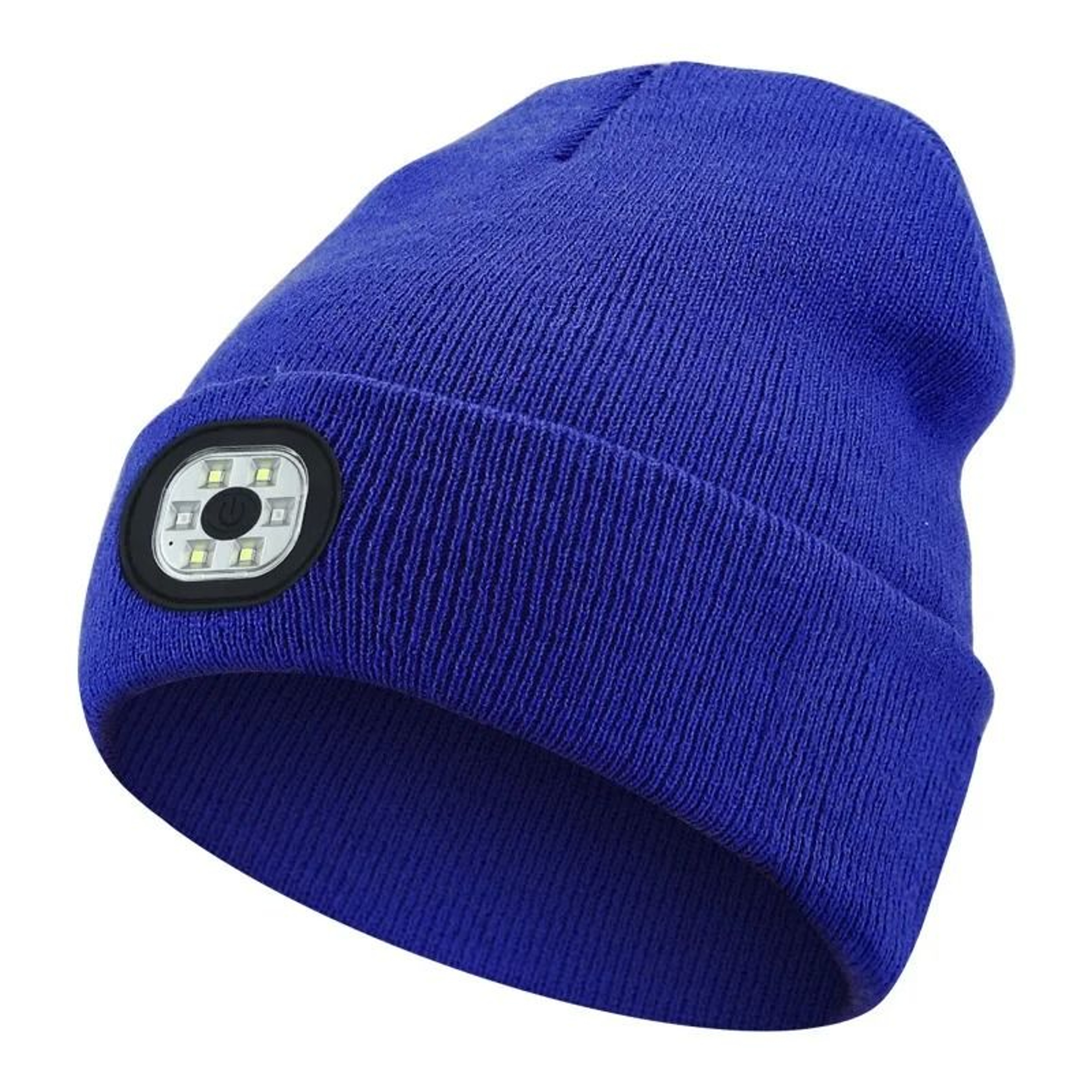 USB Rechargeable LED Beanie Hat Winter Knit Cap With Removable Headlight 9
