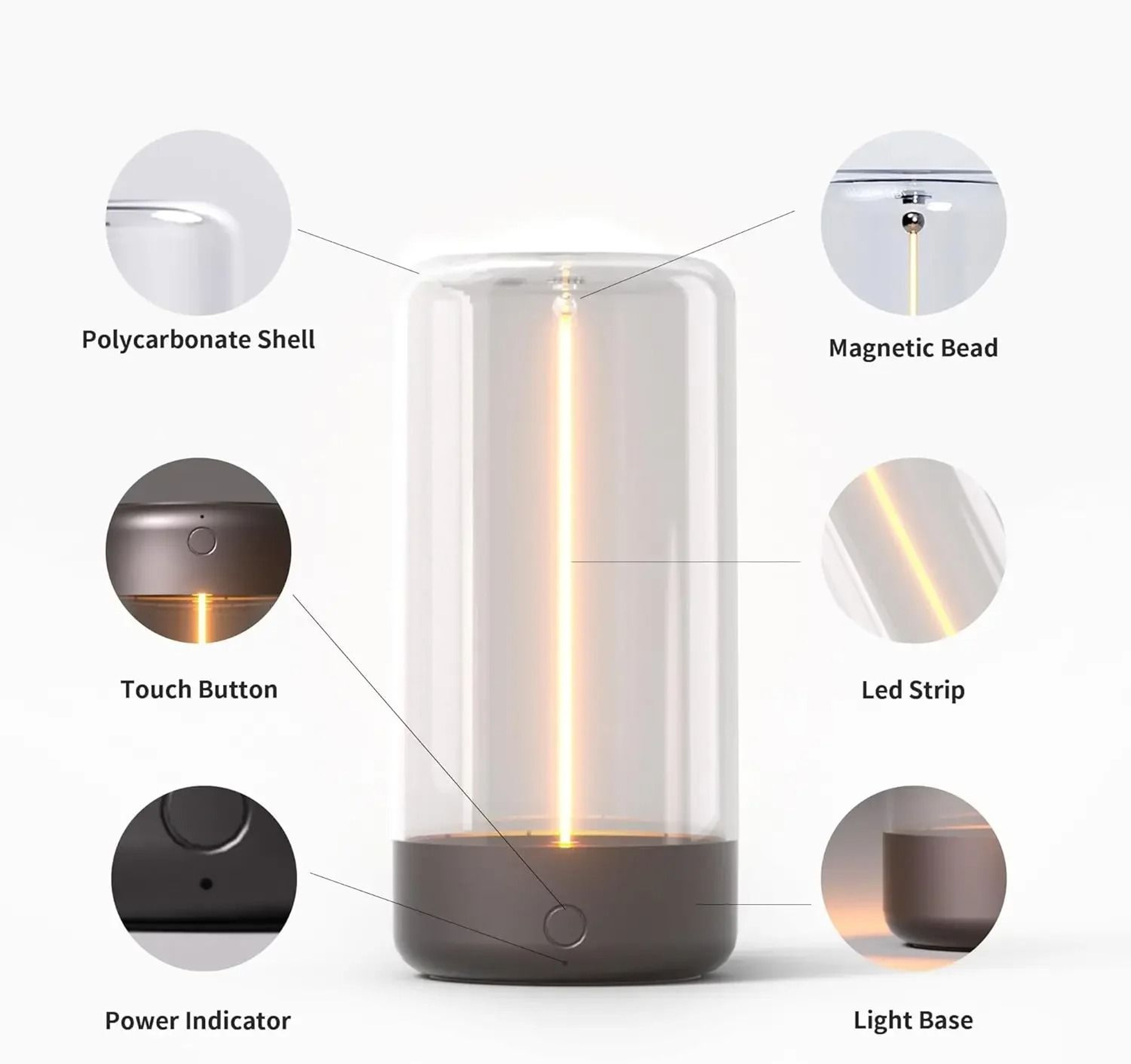 Mini Magnetic LED Camping Lantern Portable Night Light For Outdoor And Home 6