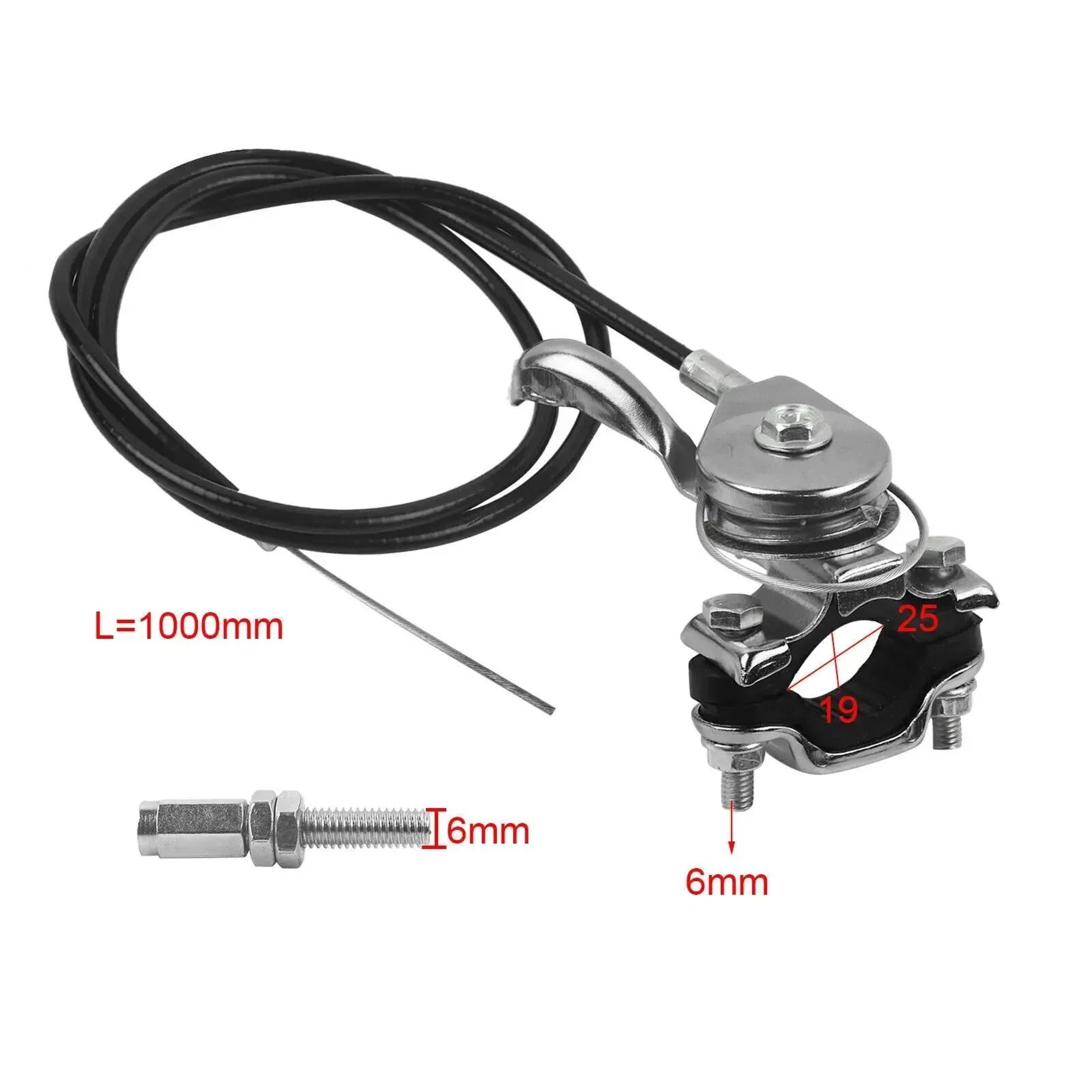 100cm Throttle Control Cable Kit With Lever  Kill Switch For Honda GX160 GX200 Engines 6