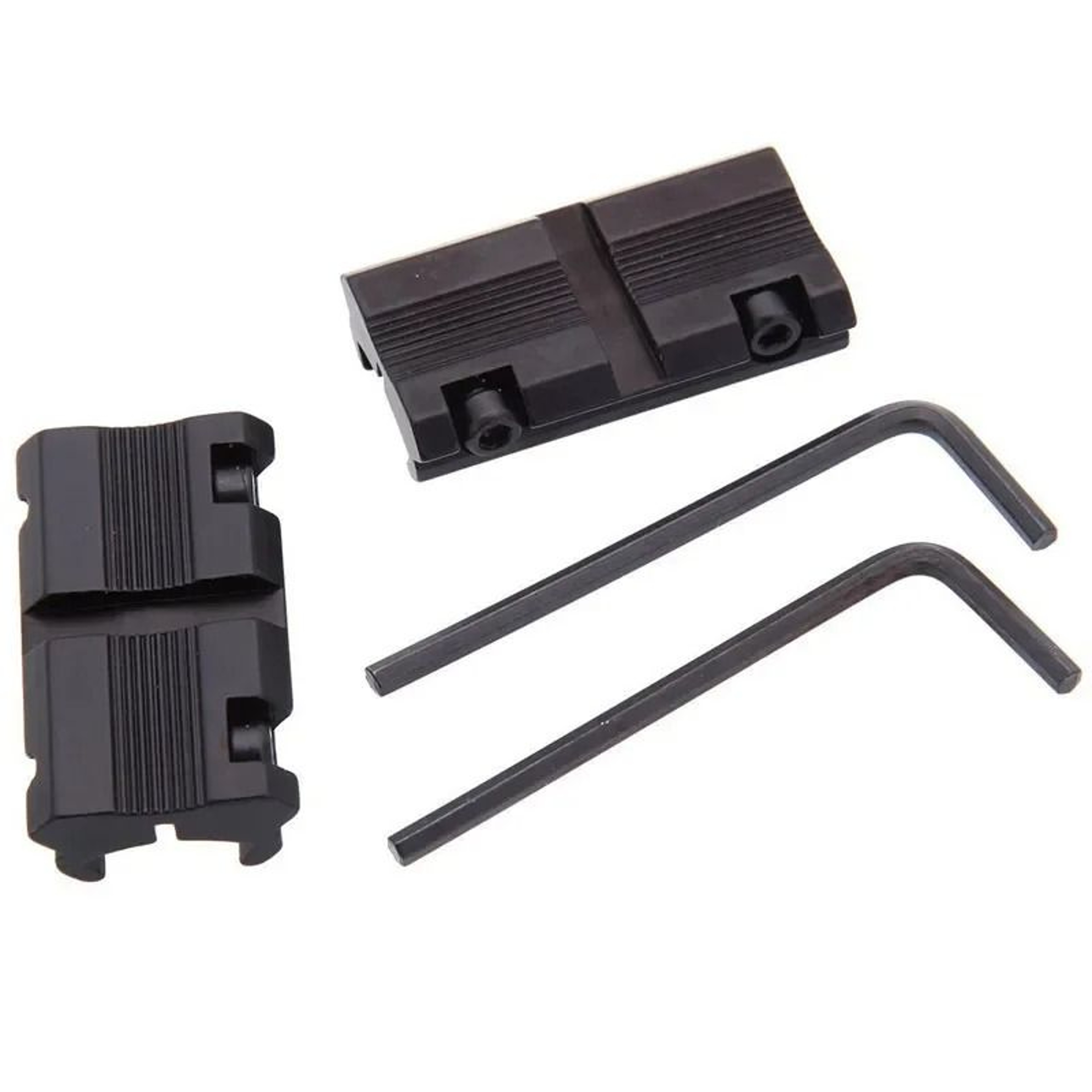 2 Pack Low Profile 11mm Dovetail To 20mm Picatinny Weaver Rail Adapter Mount 0