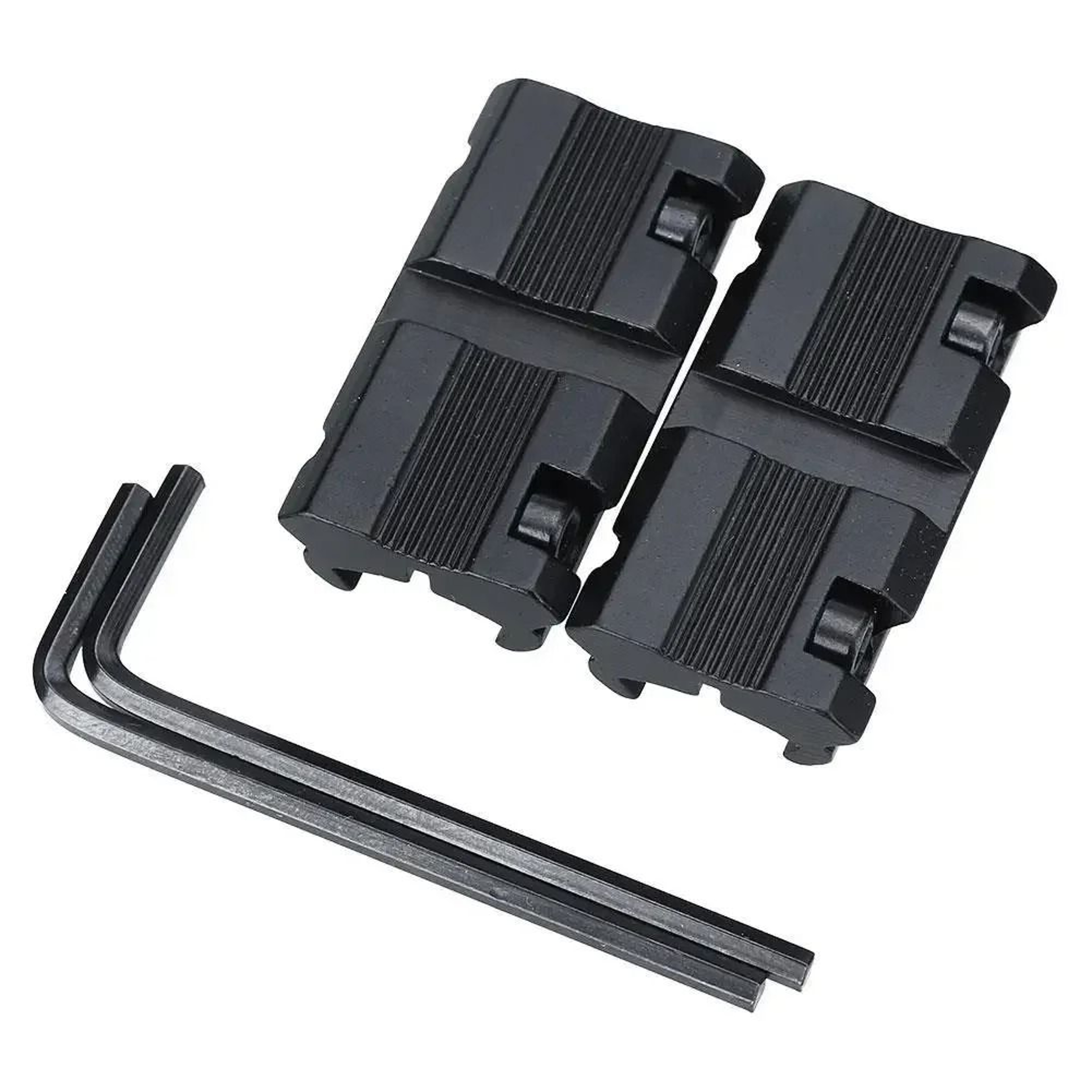 2 Pack Low Profile 11mm Dovetail To 20mm Picatinny Weaver Rail Adapter Mount 1