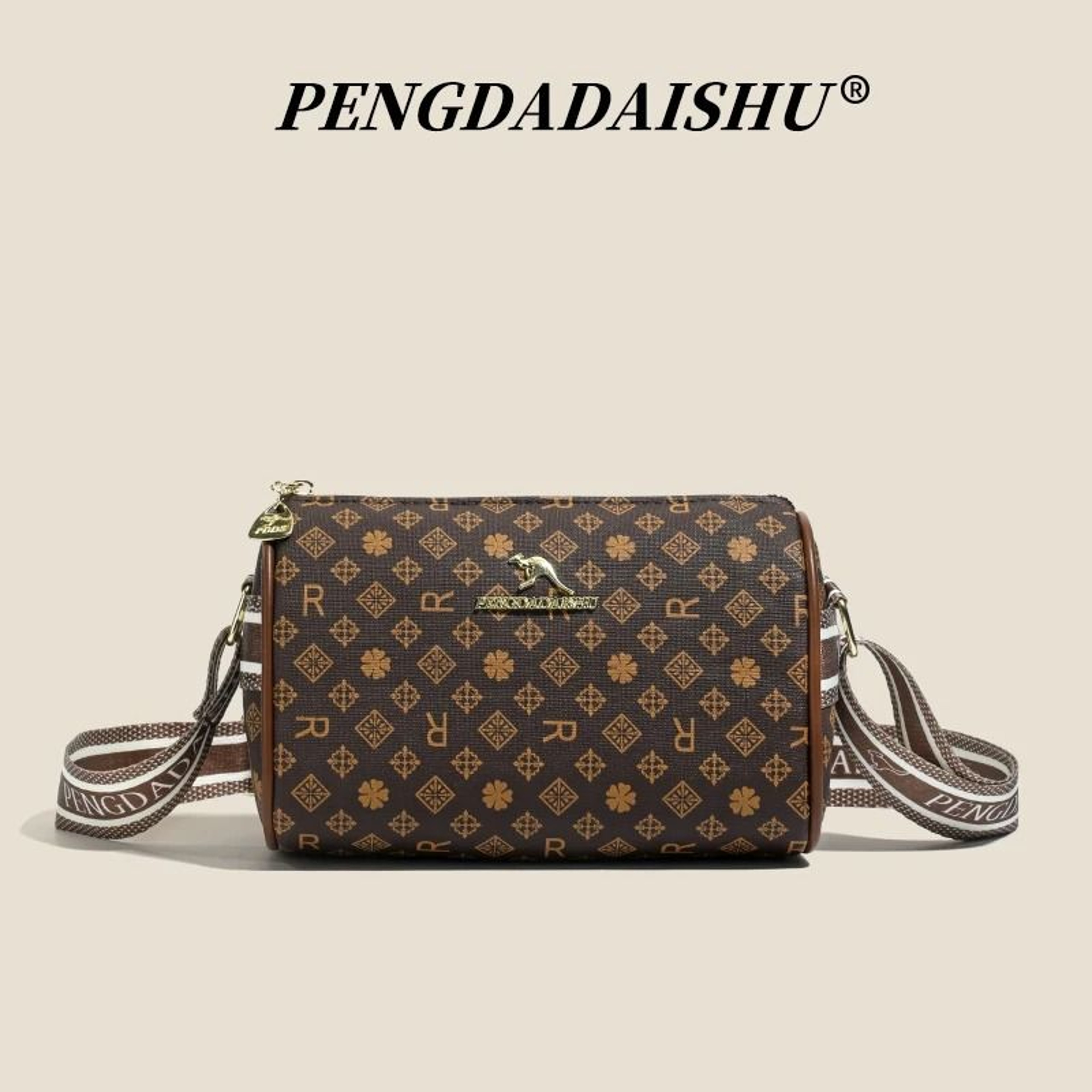 Retro Alphabet Print Pillow Shoulder Bag Womens Crossbody Purse 2