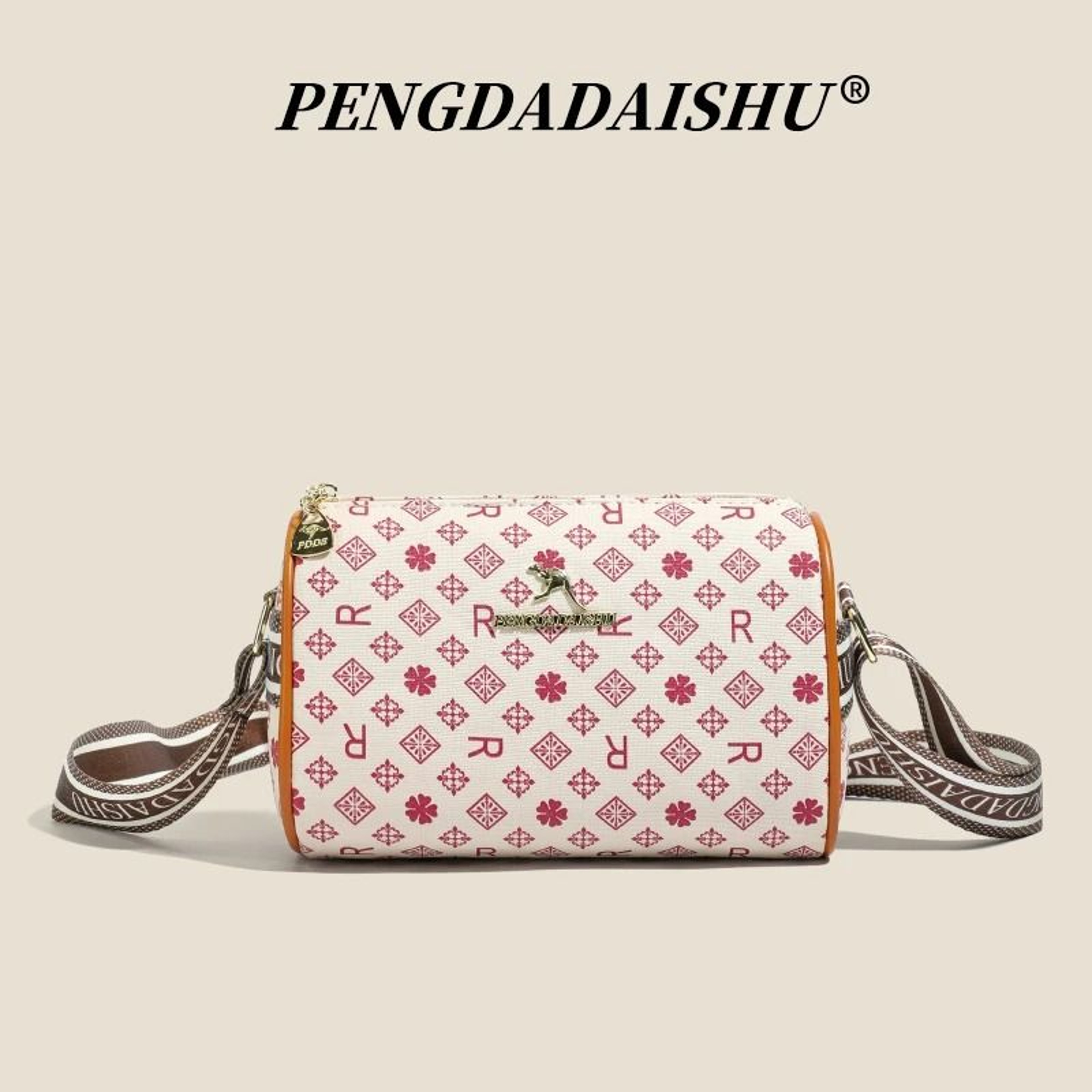 Retro Alphabet Print Pillow Shoulder Bag Womens Crossbody Purse 7