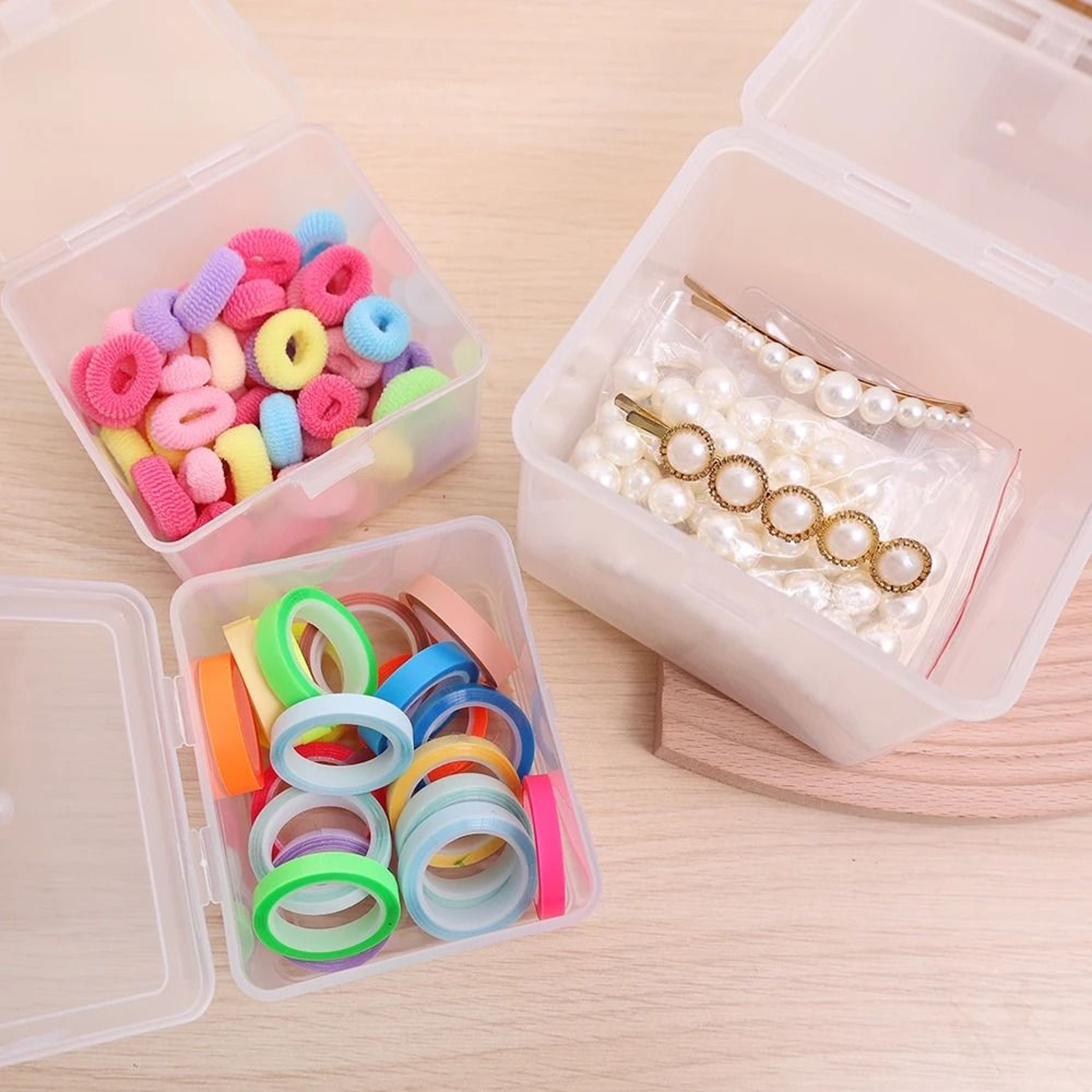 Clear Plastic Storage Box With Lid Multipurpose Organizer Case For Jewelry Crafts And Office Suppli 2