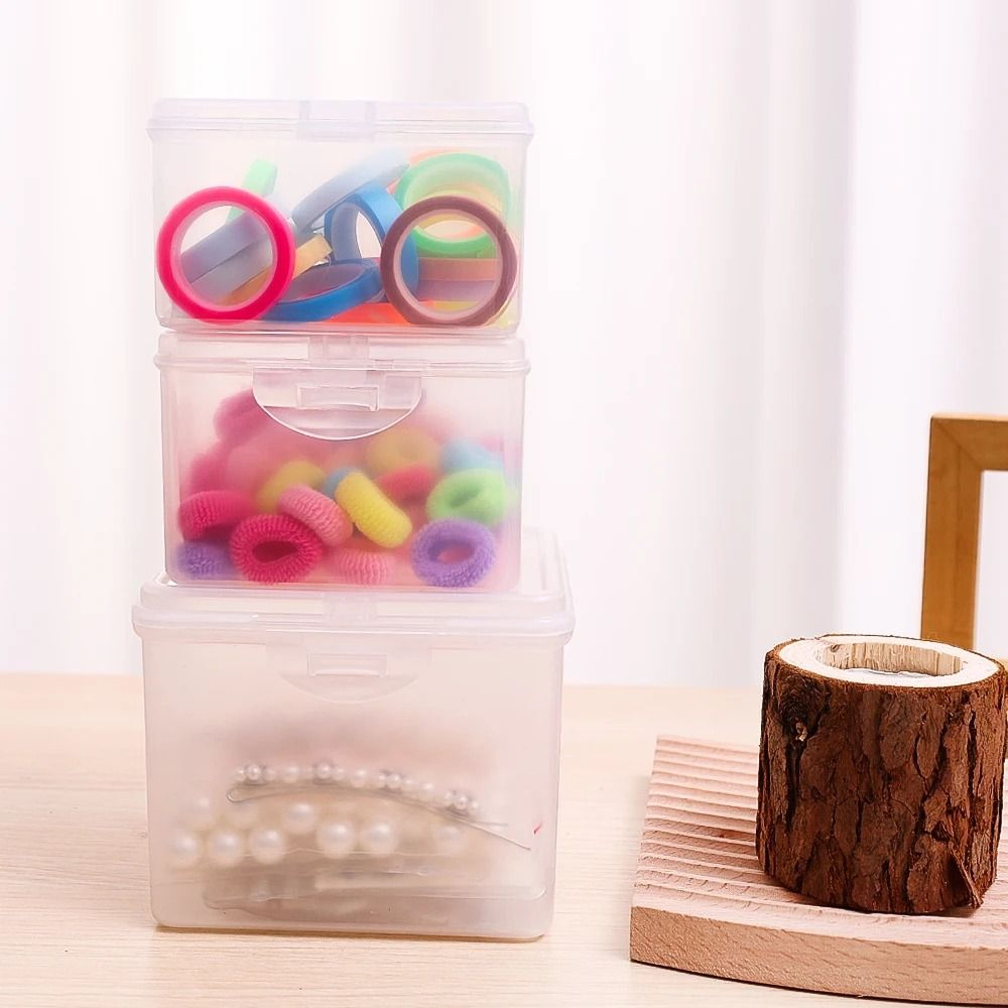 Clear Plastic Storage Box With Lid Multipurpose Organizer Case For Jewelry Crafts And Office Suppli 5