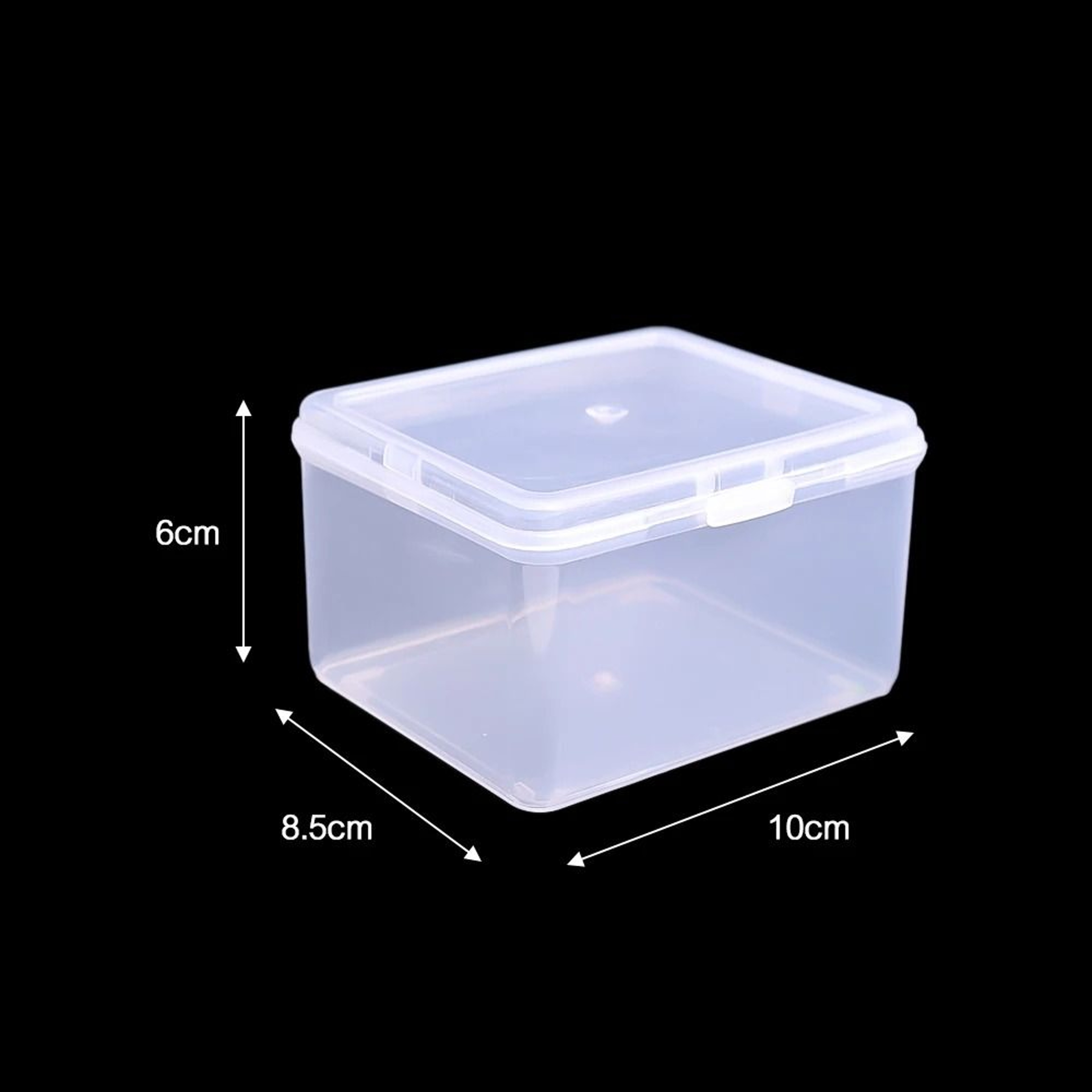Clear Plastic Storage Box With Lid Multipurpose Organizer Case For Jewelry Crafts And Office Suppli 8