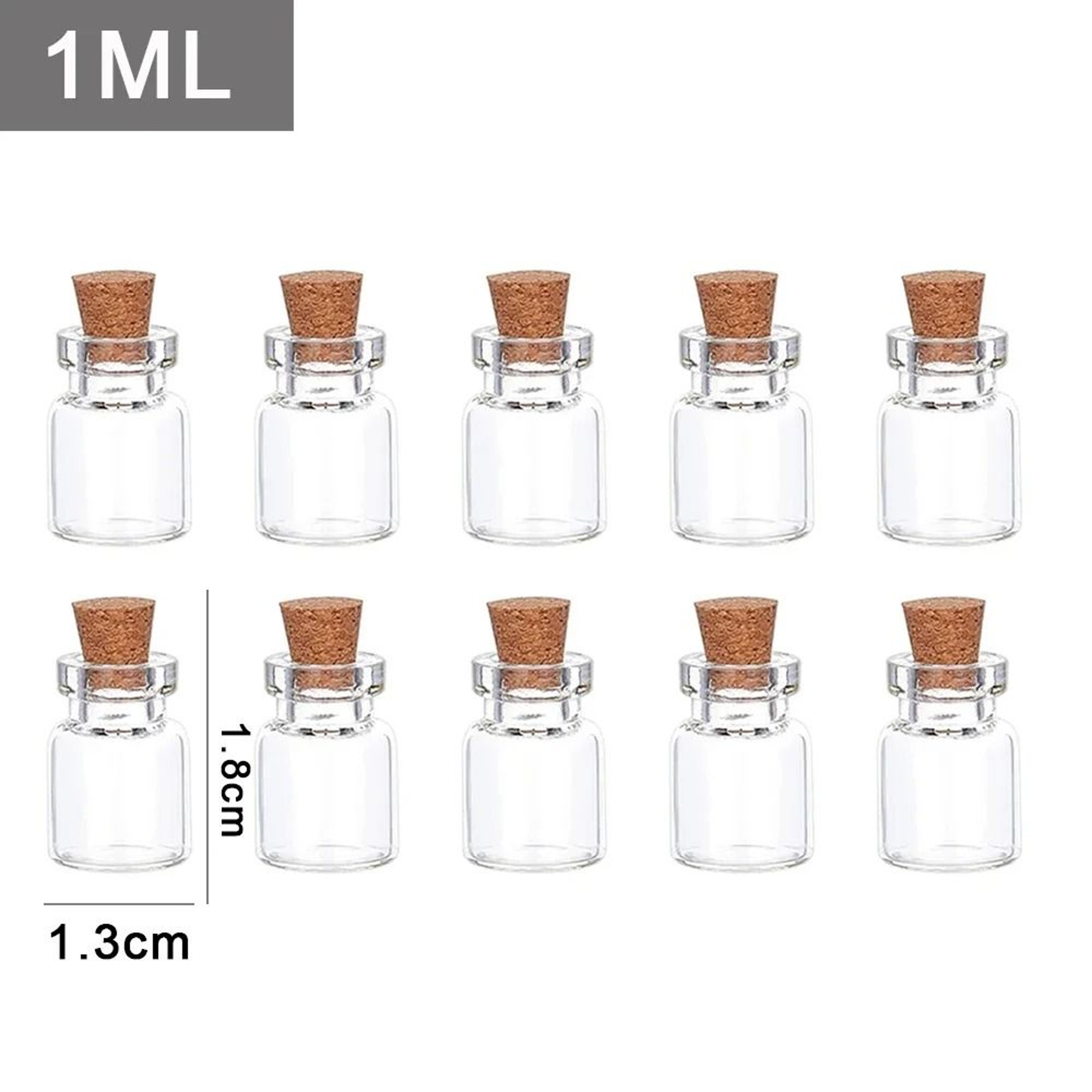 Mini Glass Wishing Bottles With Cork Stoppers For DIY Crafts Party Favors And Gifts 6