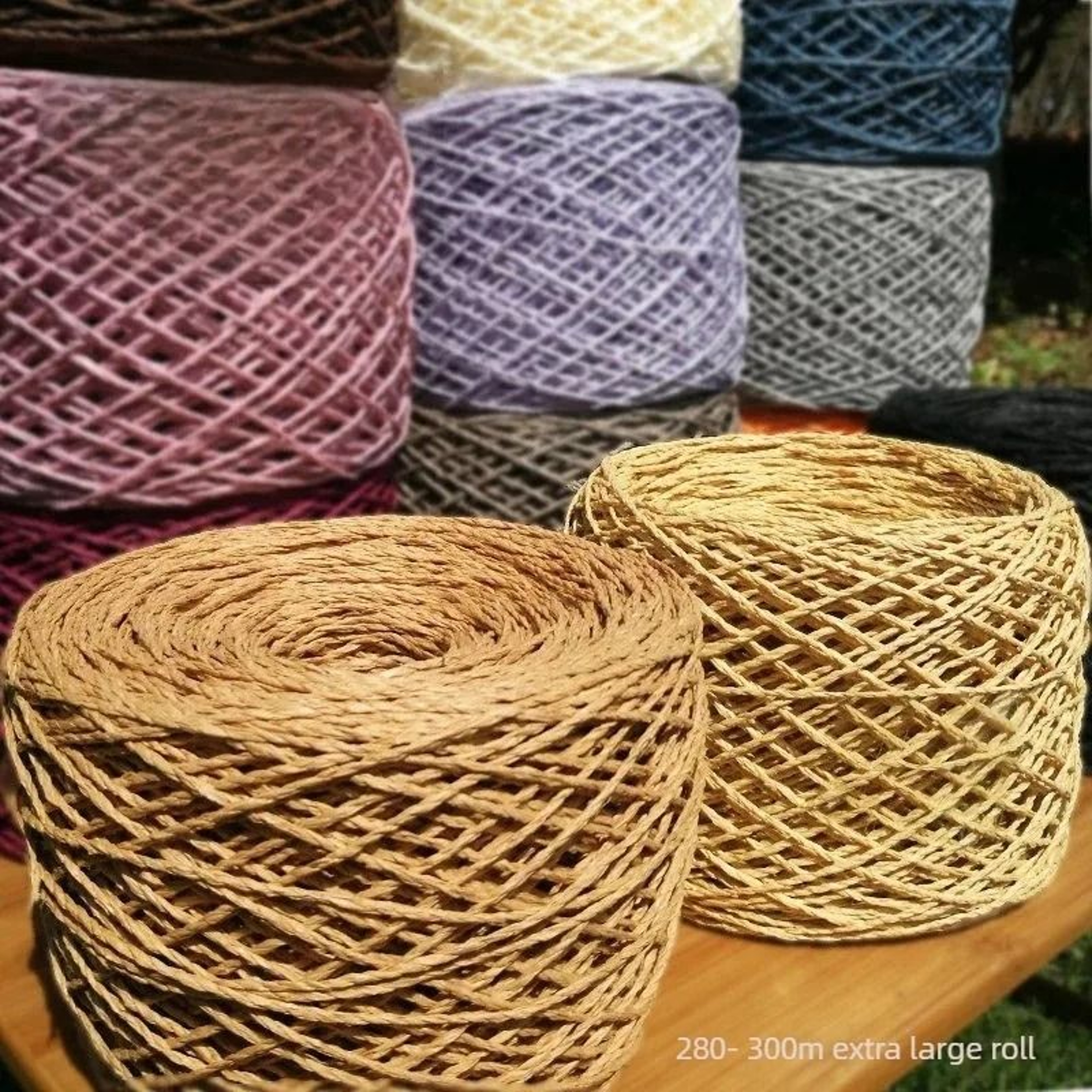 Chunky Paper Raffia Yarn For Crochet Knitting Bags Hats And DIY Crafts 1