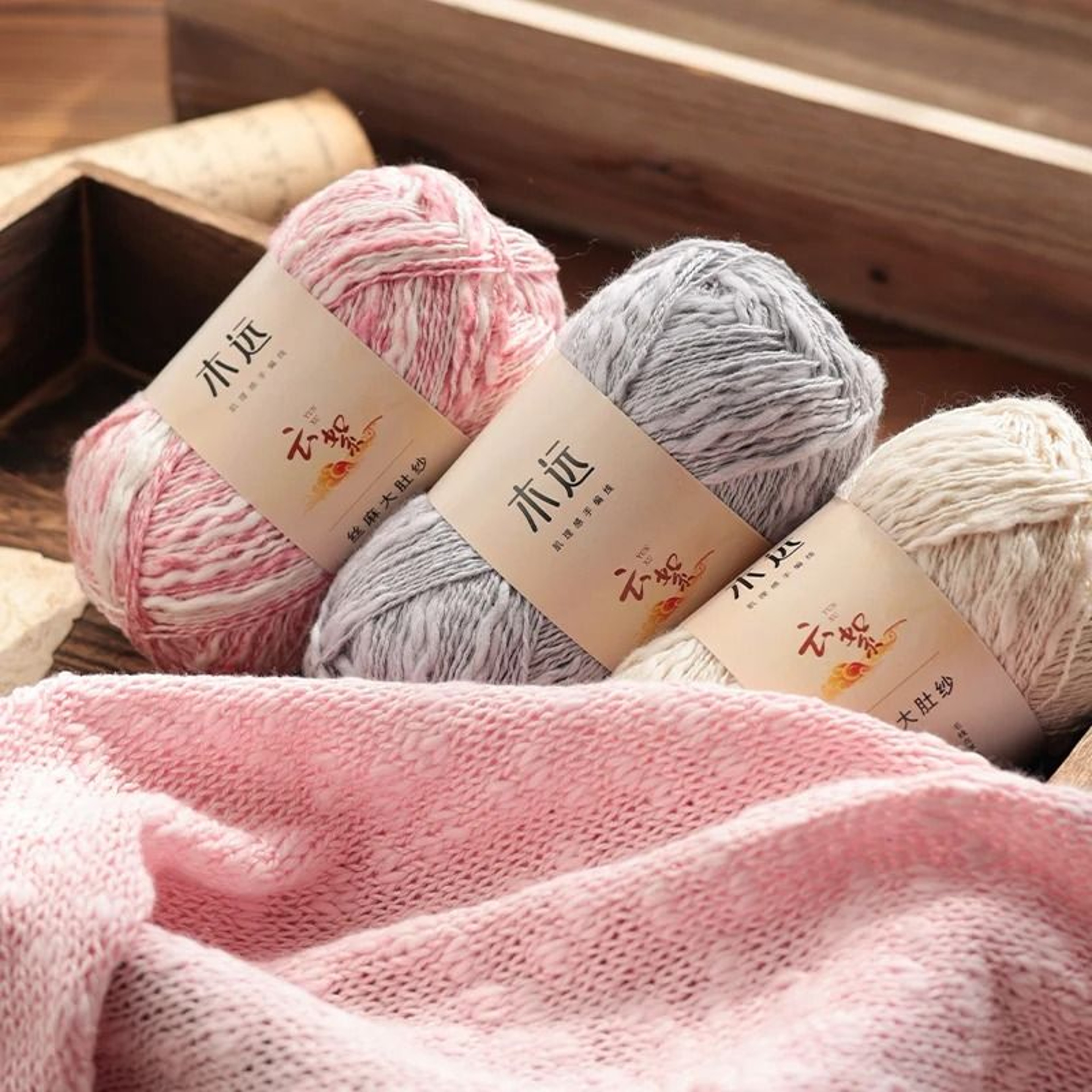 Premium Chunky Cotton Blend Yarn For Knitting Crochet Sweaters Blankets And DIY Crafts 4