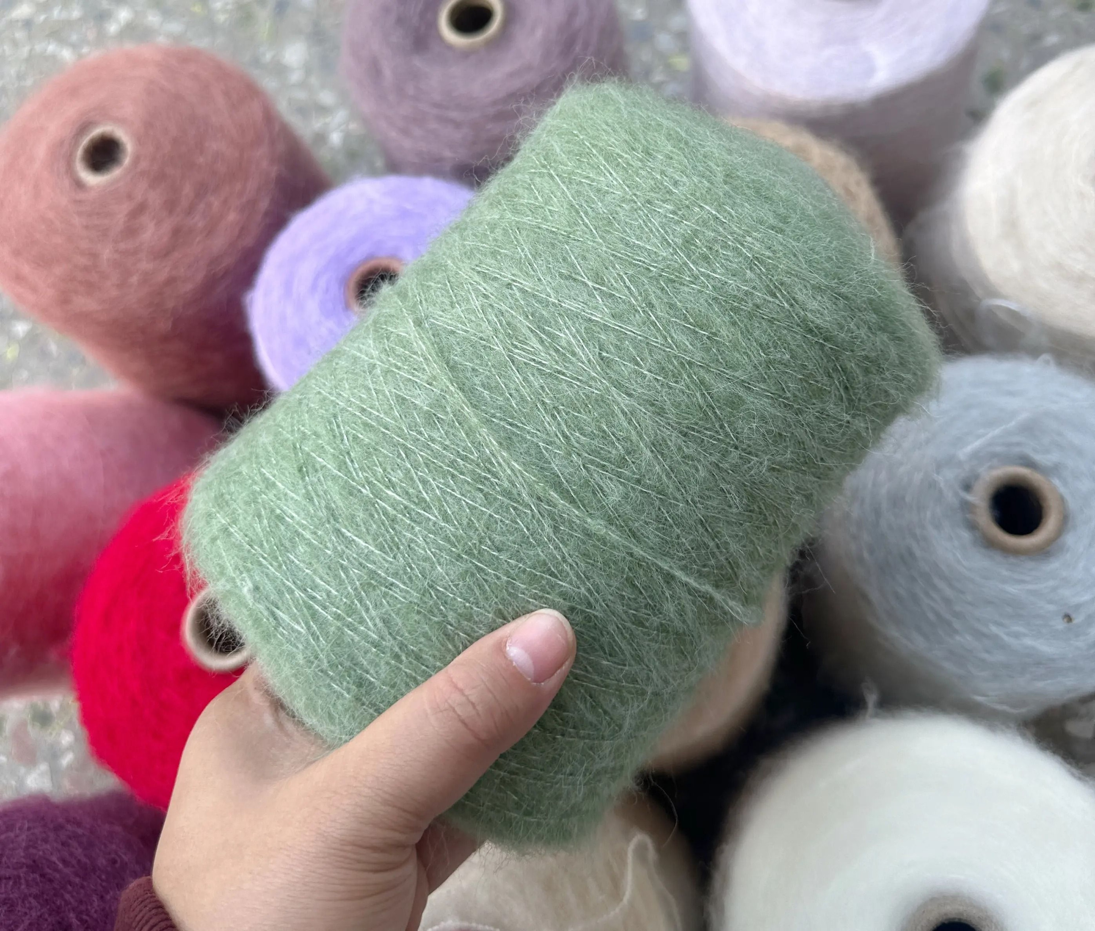 Medium Chunky Mohair Yarn For Knitting Crochet Sweaters Hats Scarves And DIY Crafts 5