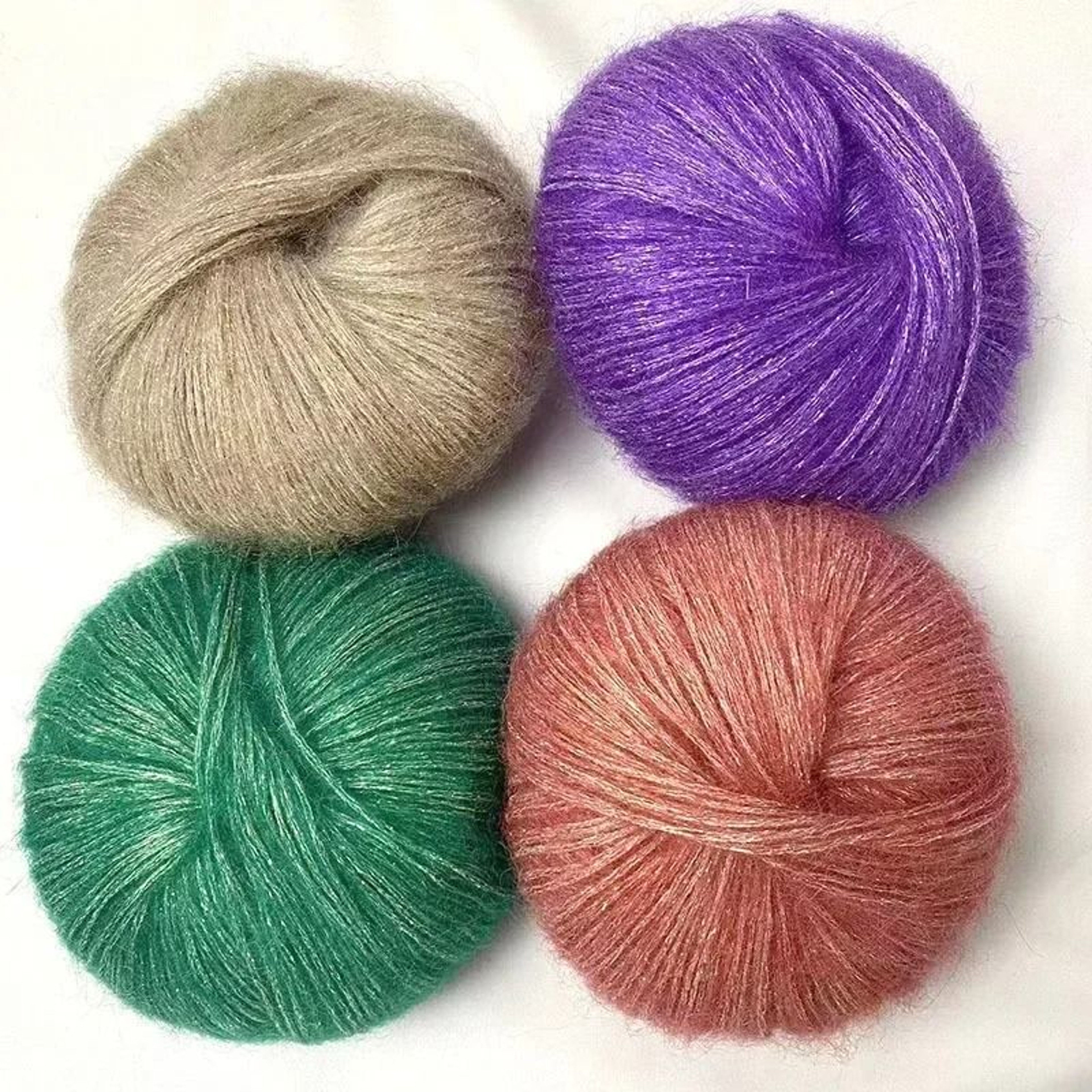 Metallic Mohair Chunky Yarn For Knitting Sweaters Scarves Shawls And DIY Crafts 5