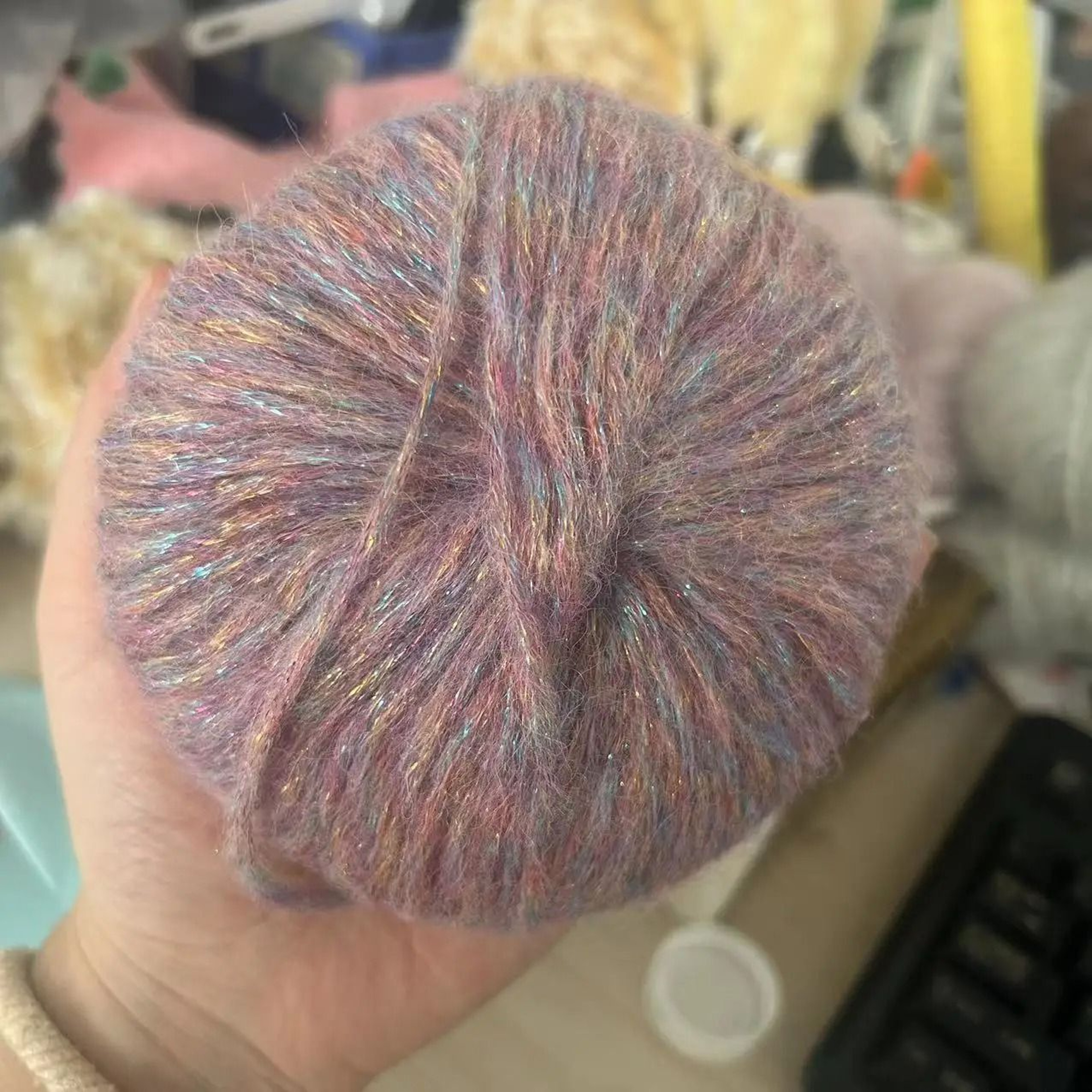 Metallic Mohair Chunky Yarn For Knitting Sweaters Scarves Shawls And DIY Crafts 23