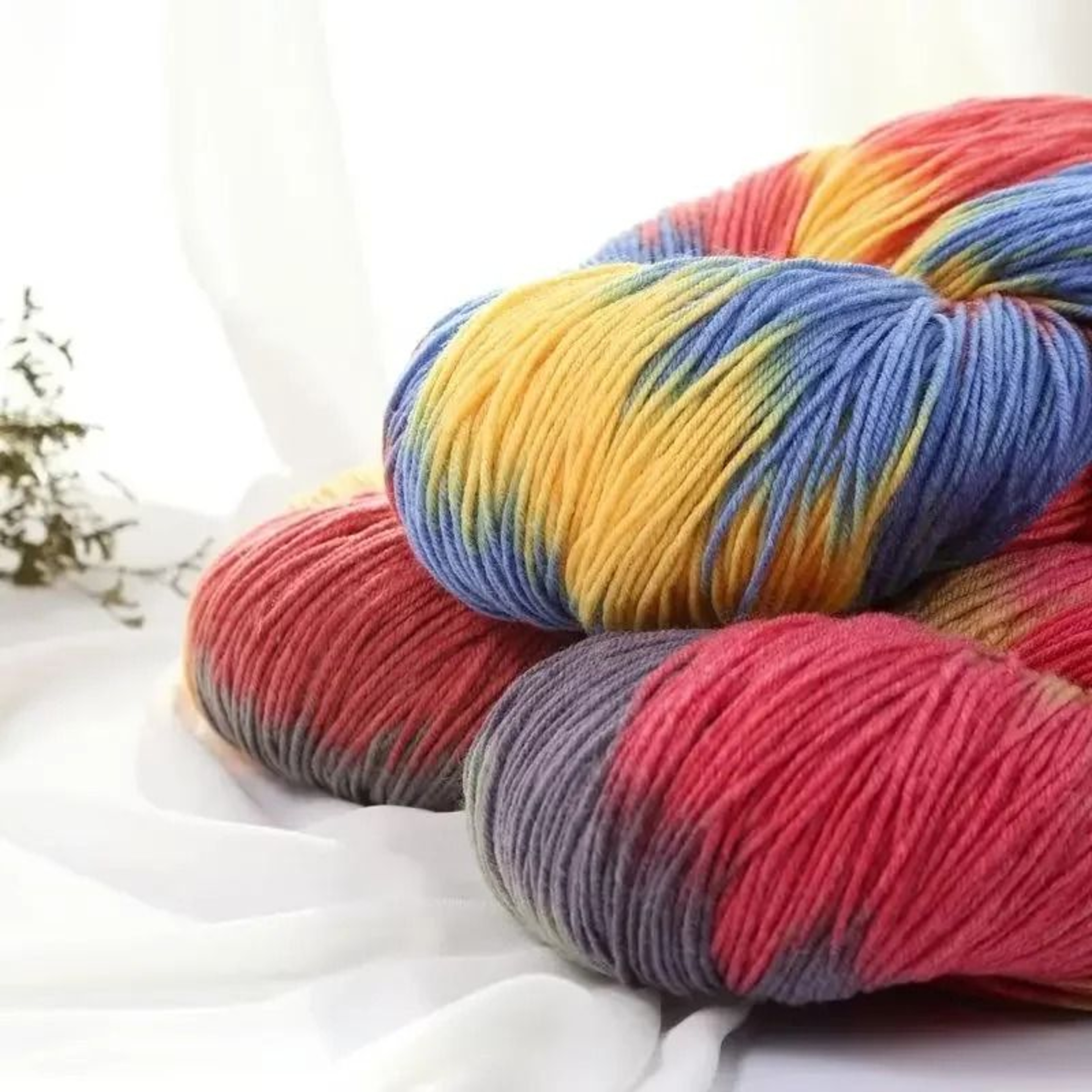 Colorful 4 Ply Chunky Yarn For Knitting Crochet Sweaters Blankets And DIY Crafts 2