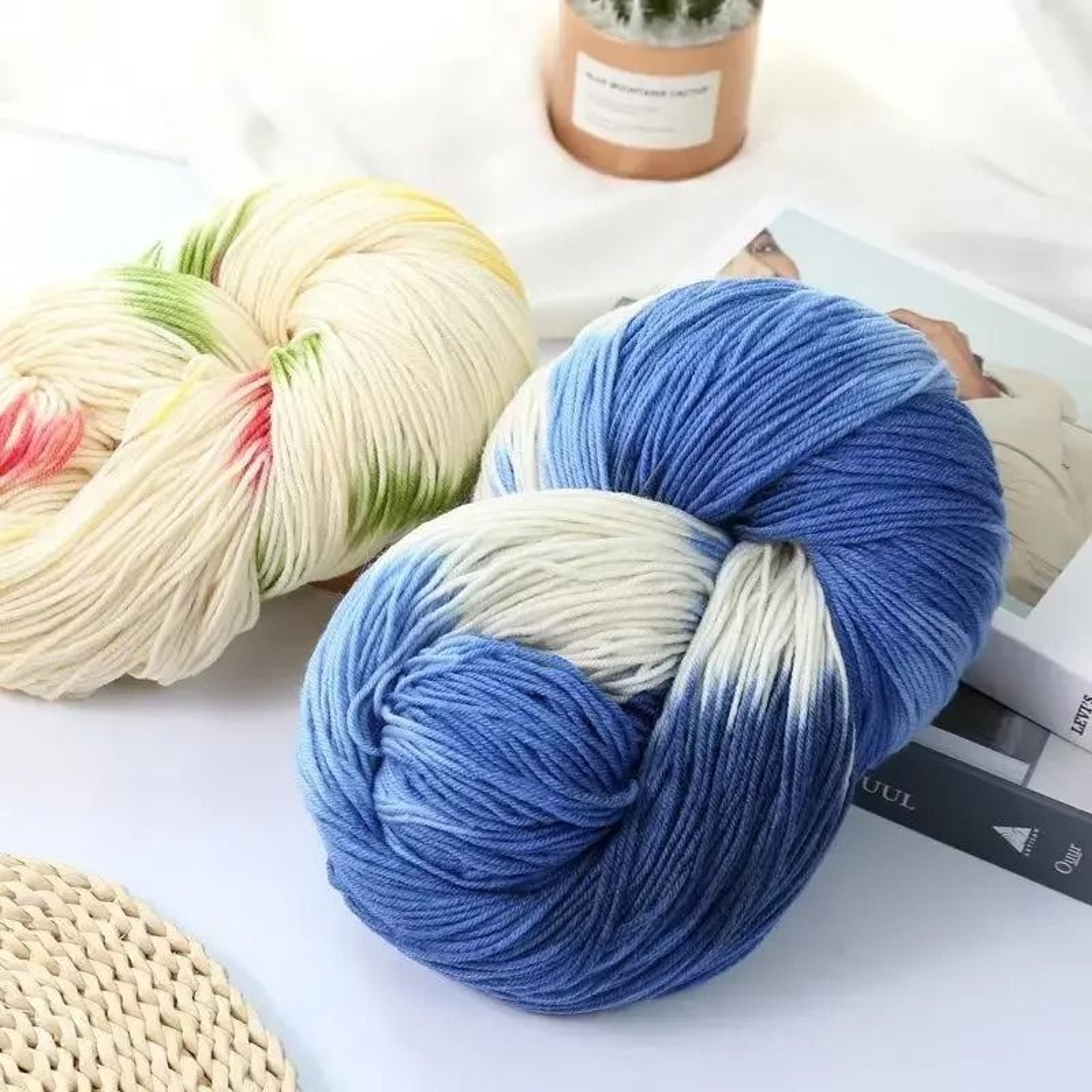 Colorful 4 Ply Chunky Yarn For Knitting Crochet Sweaters Blankets And DIY Crafts 4