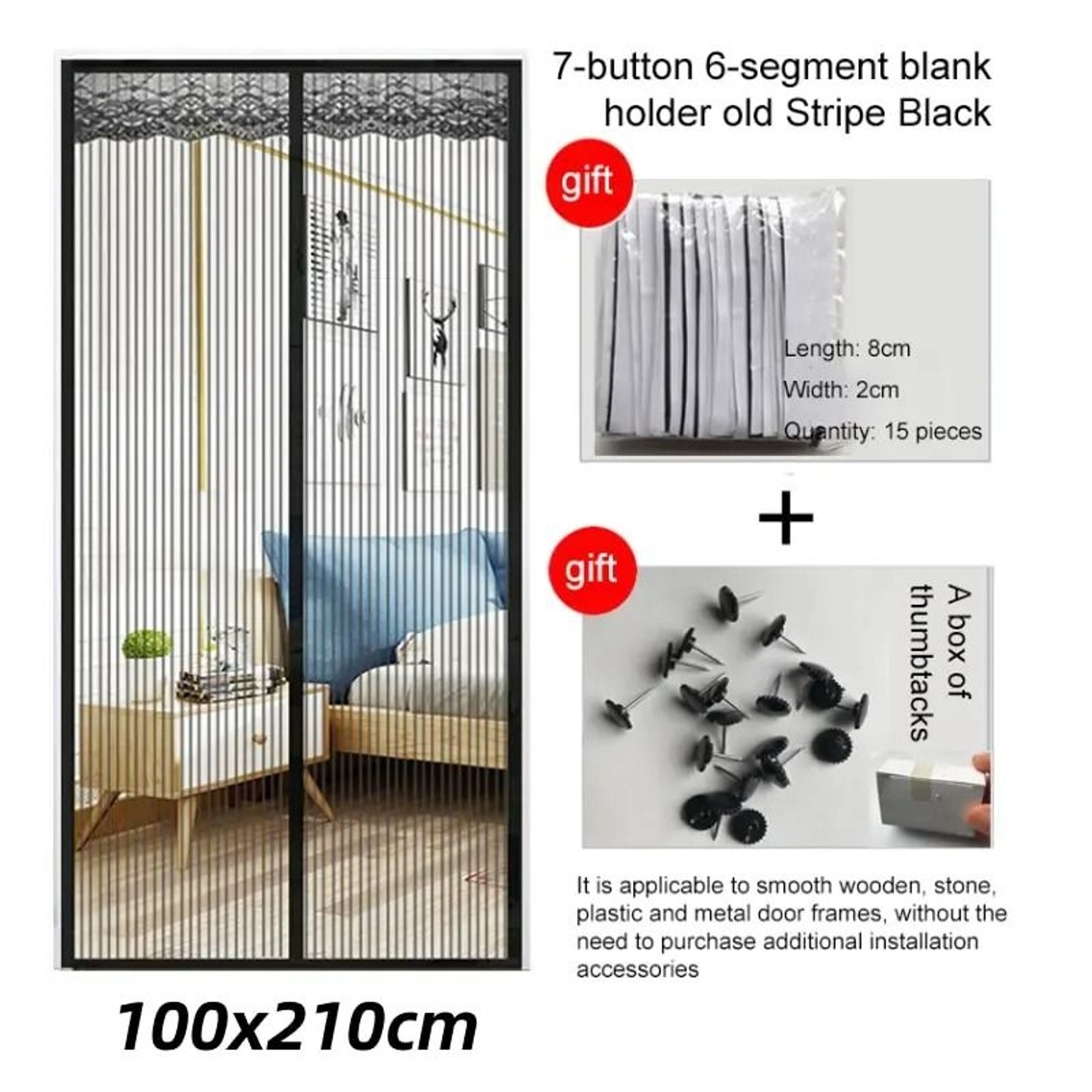 Automatic Closing Magnetic Mesh Door Curtain 6