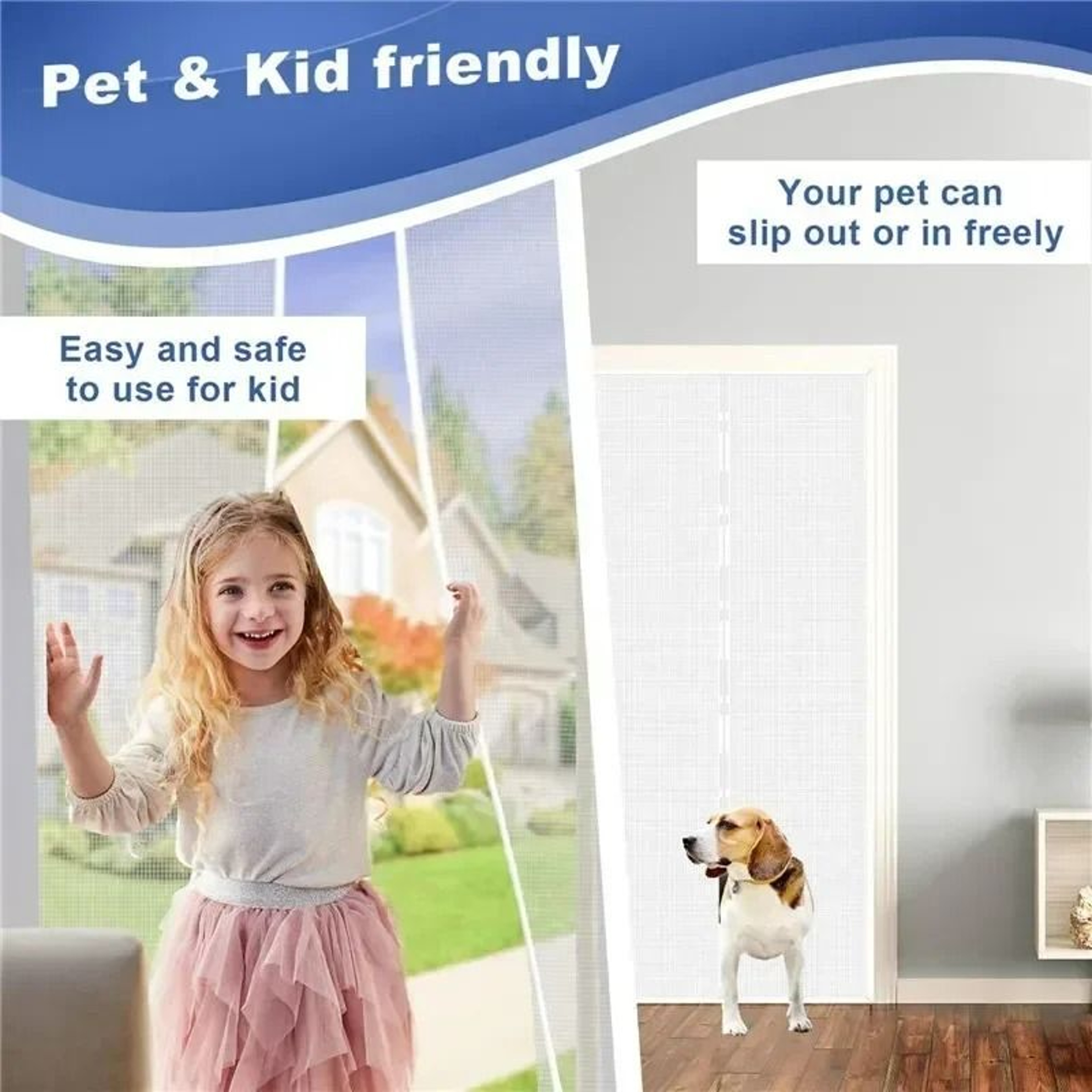 Multi Size Automatic Magnetic Mosquito Door Curtain 5