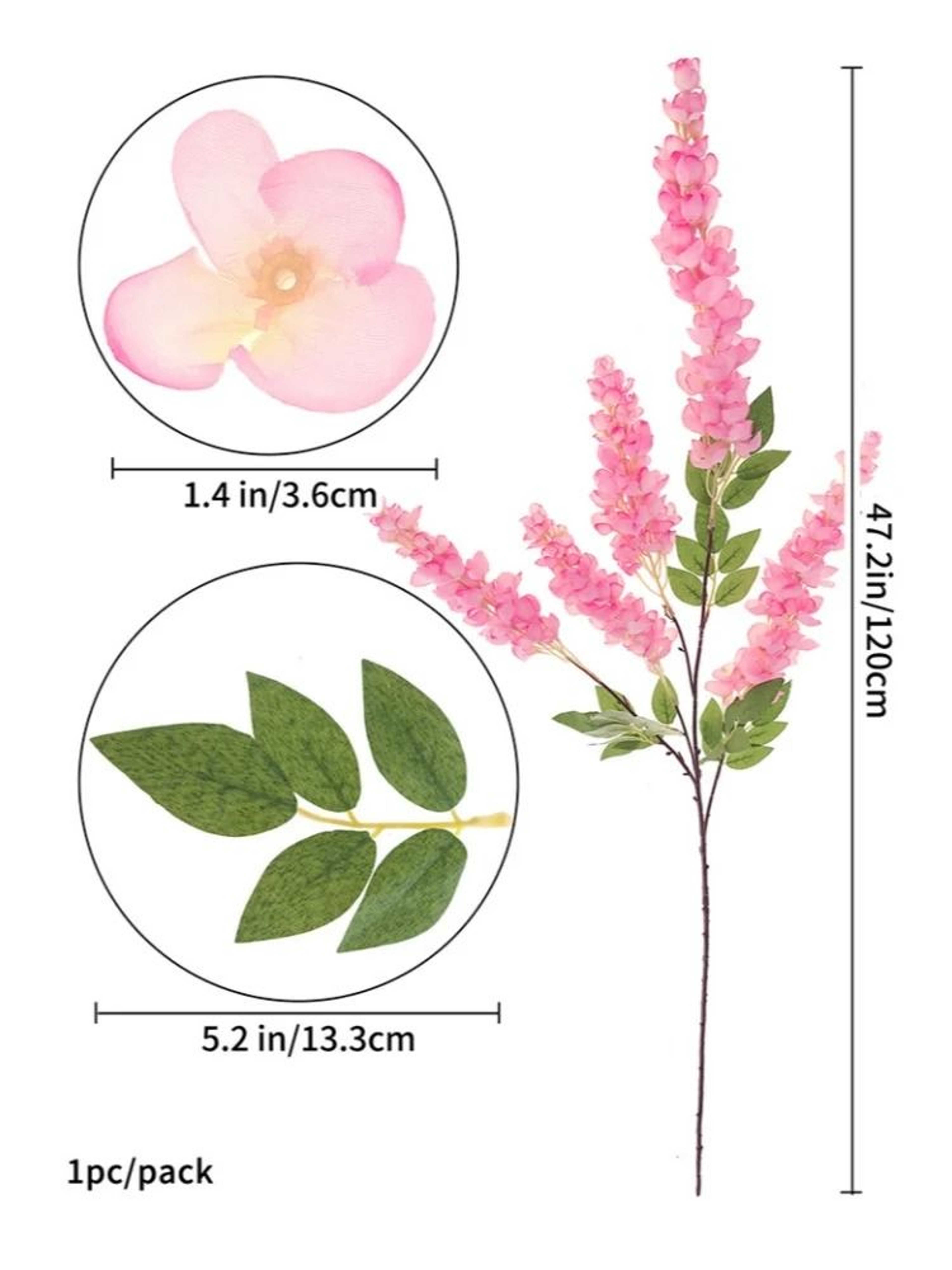 Artificial Wisteria Hanging Flower Garland Vine 6