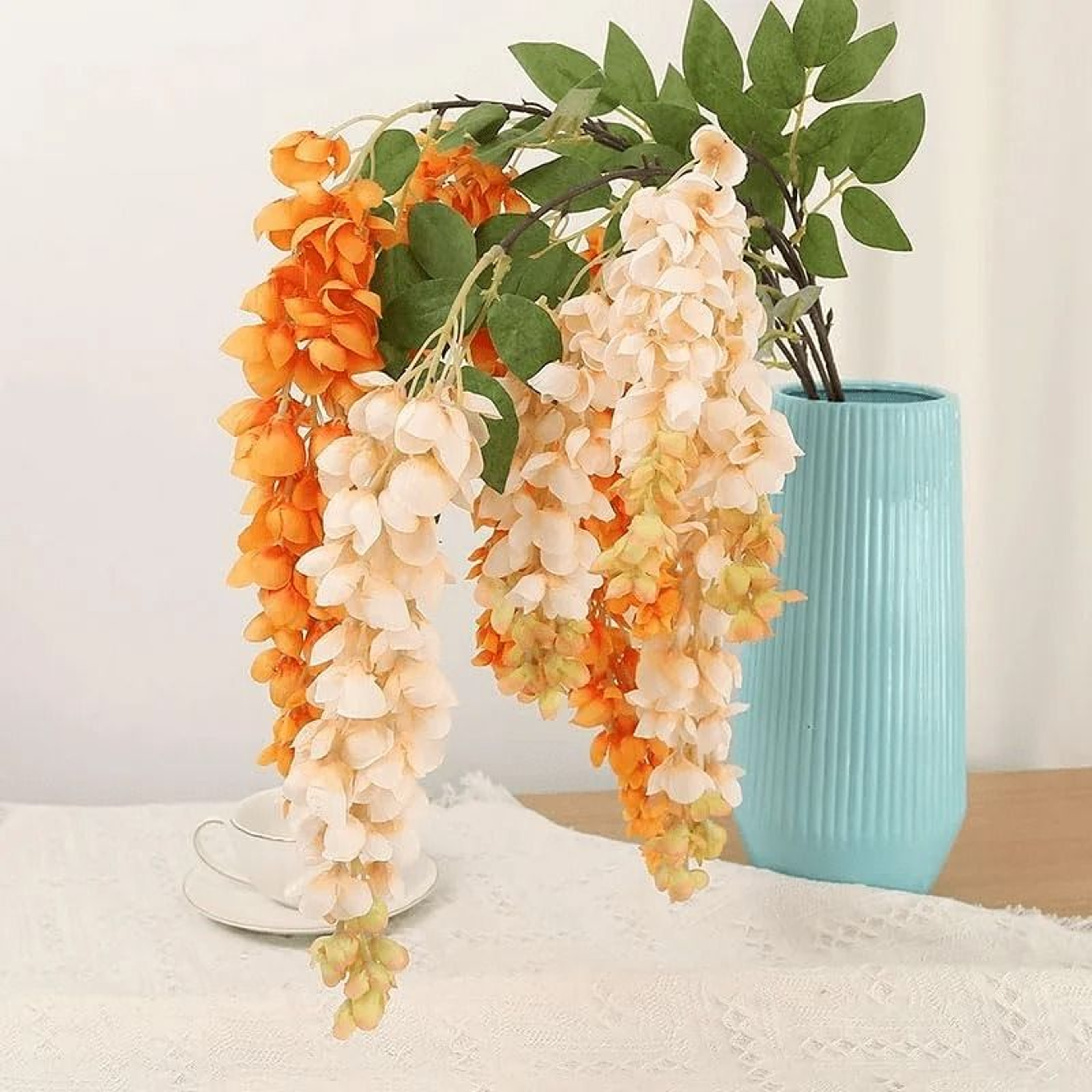 Artificial Wisteria Hanging Flower Garland Vine 3