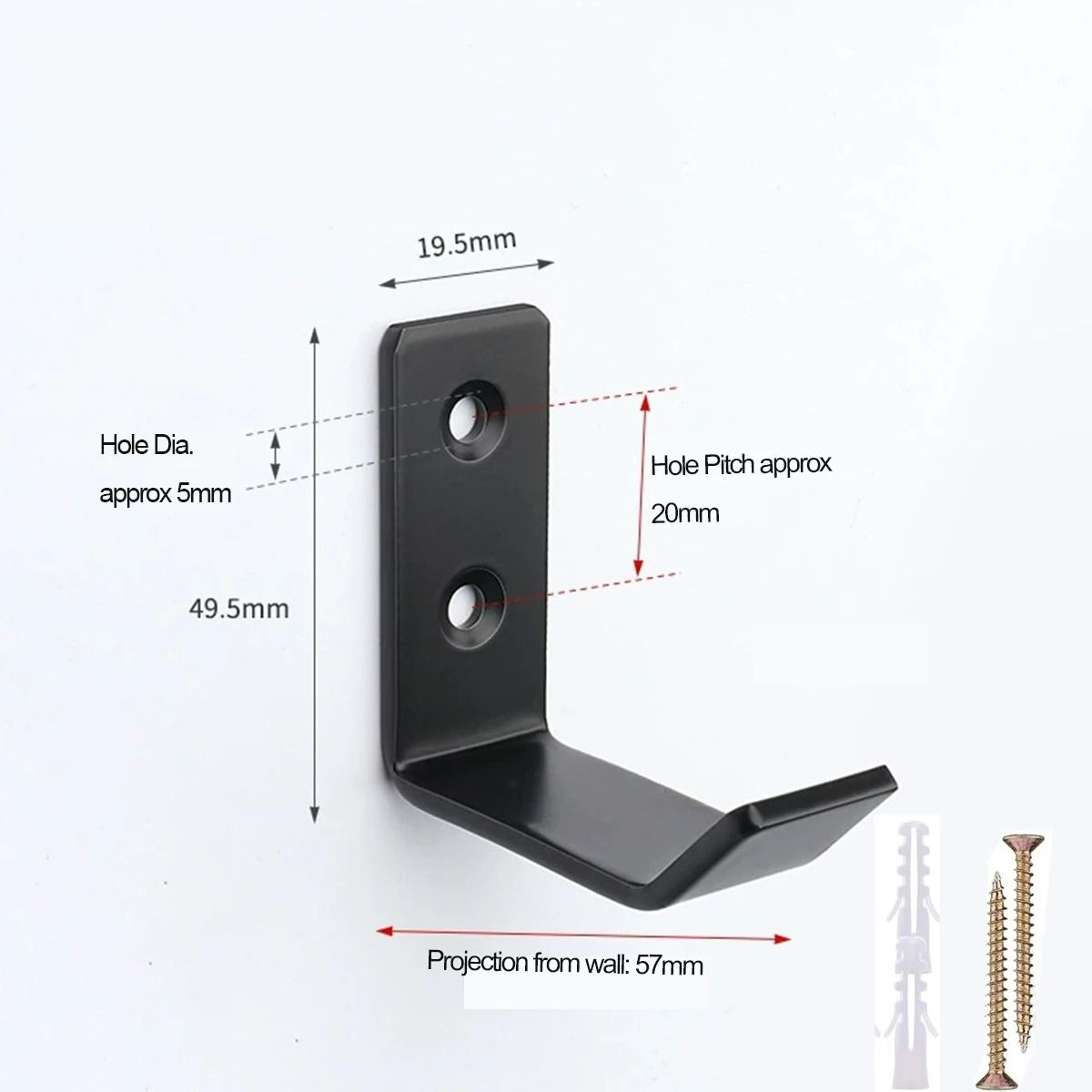 Heavy Duty Wall Mounted Utility Hooks 6