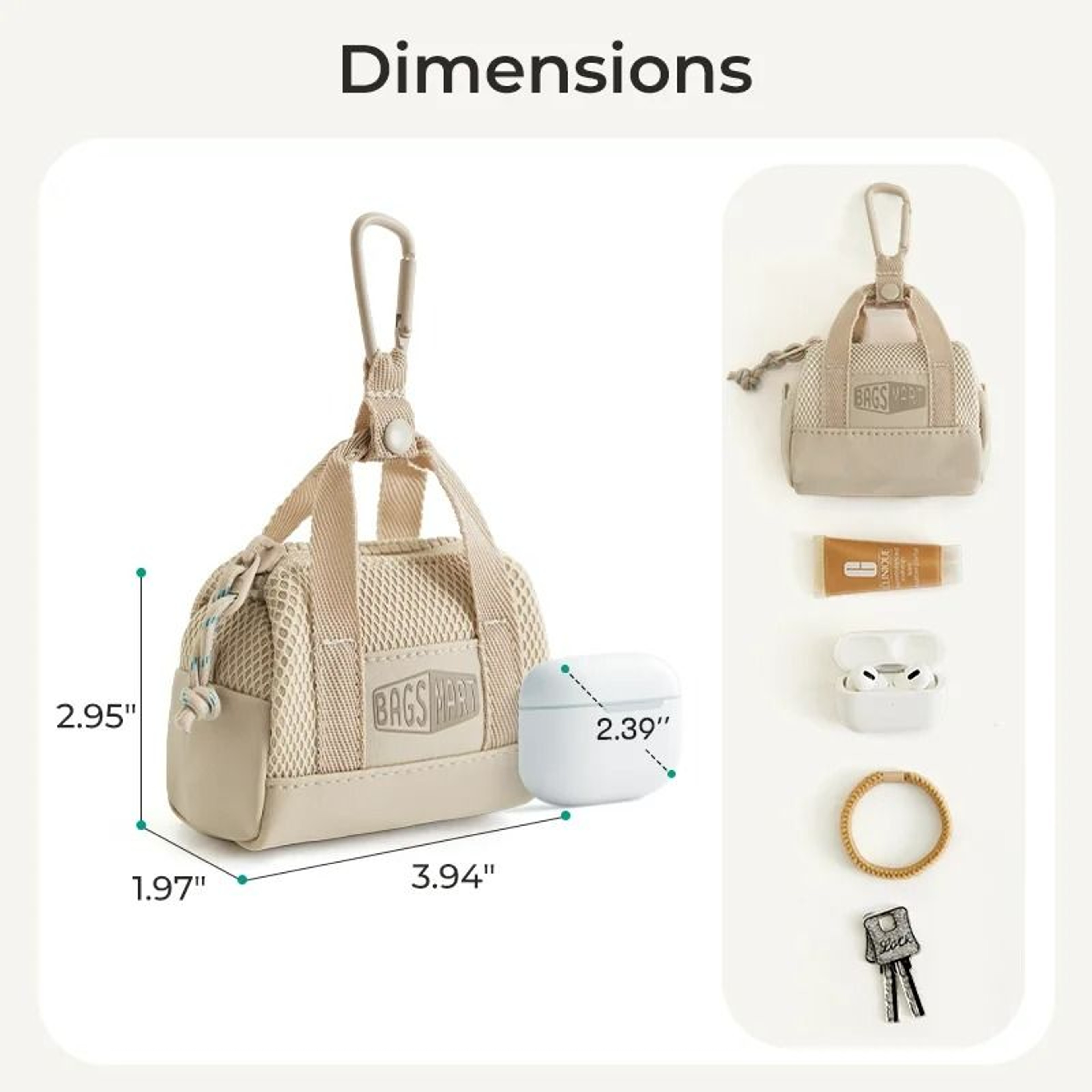 Multifunctional Mini Coin Key And Earphone Pouch 3