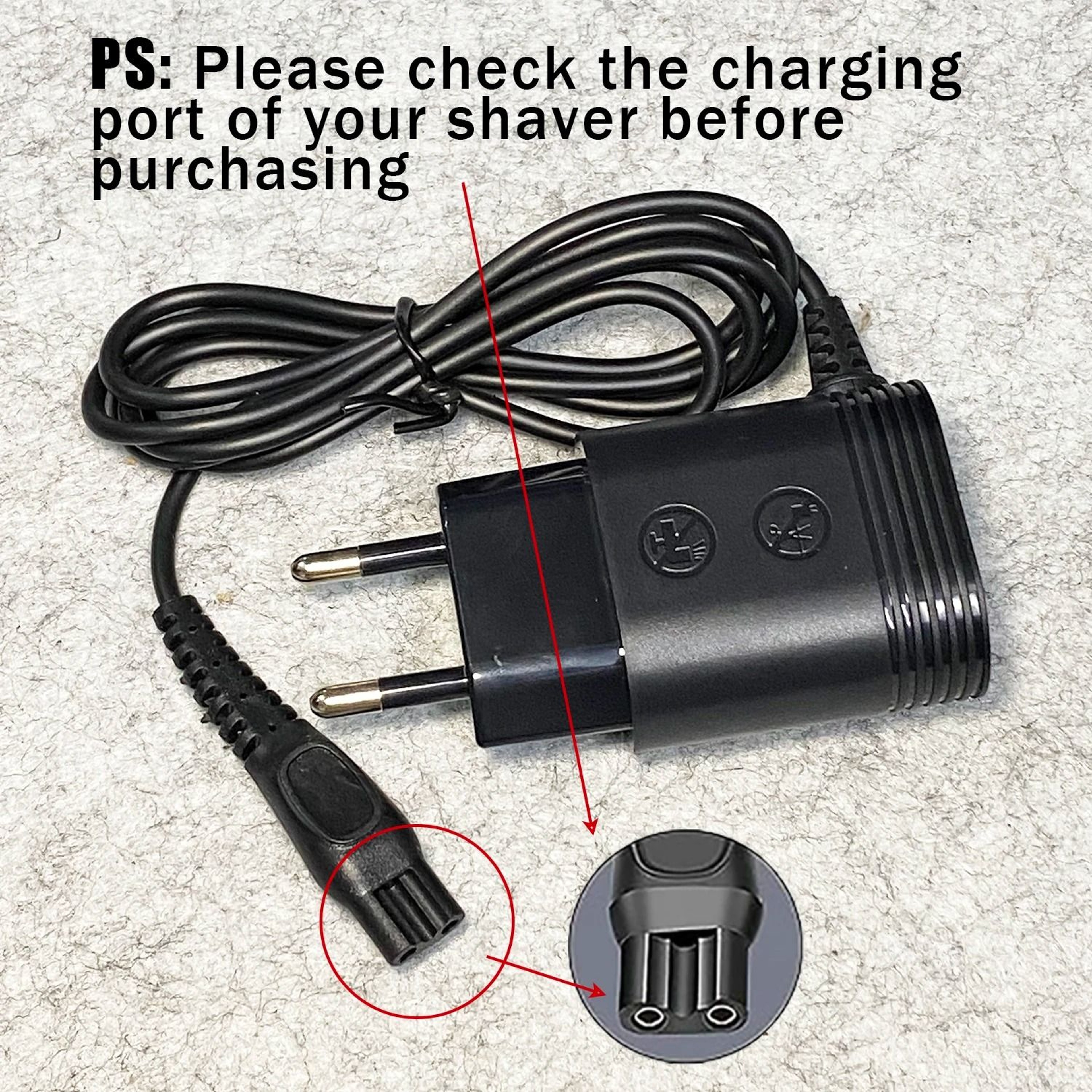 15V EU Replacement Razor Charger For Philips Norelco 7