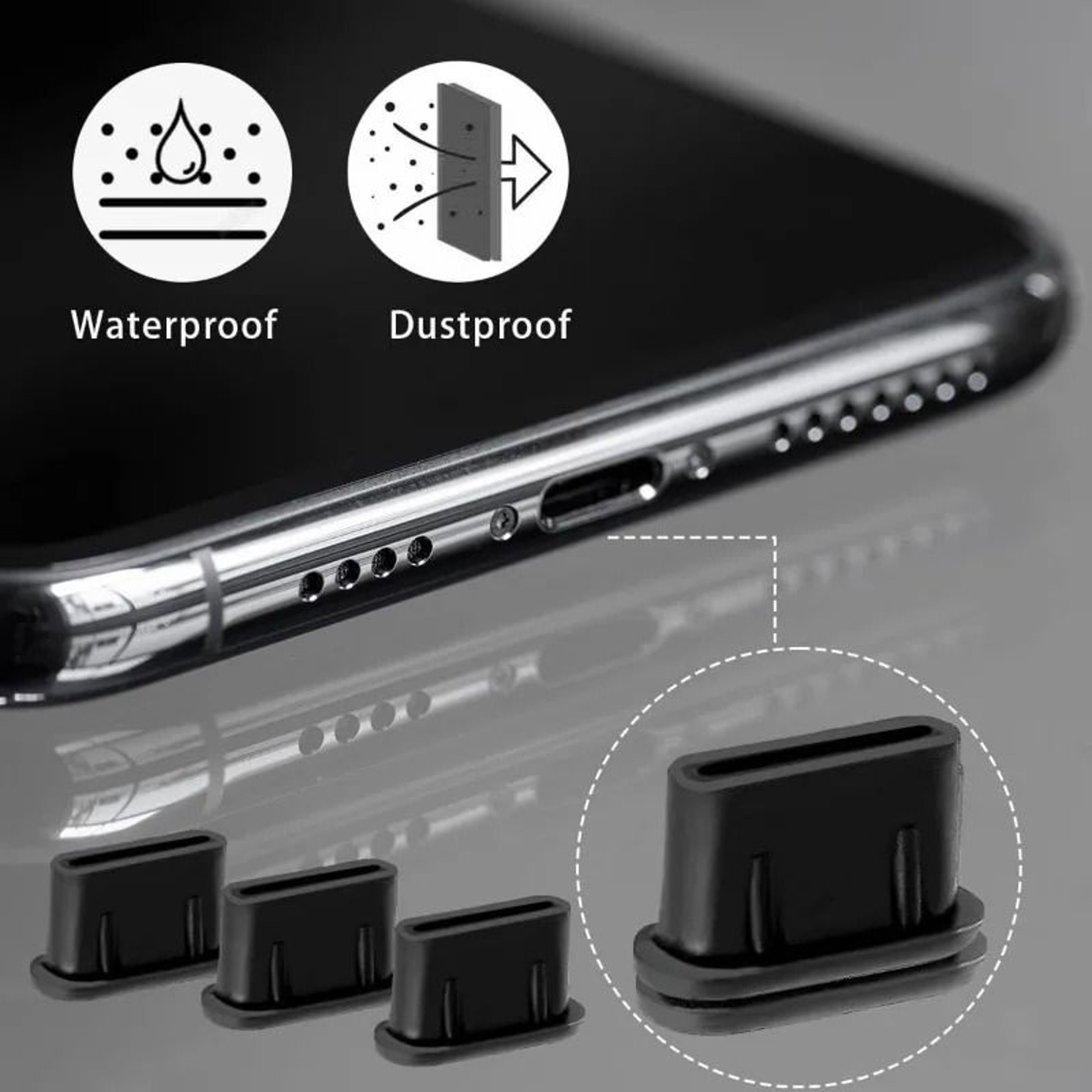 Soft Silicone Phone Charging Port Care Kit 2