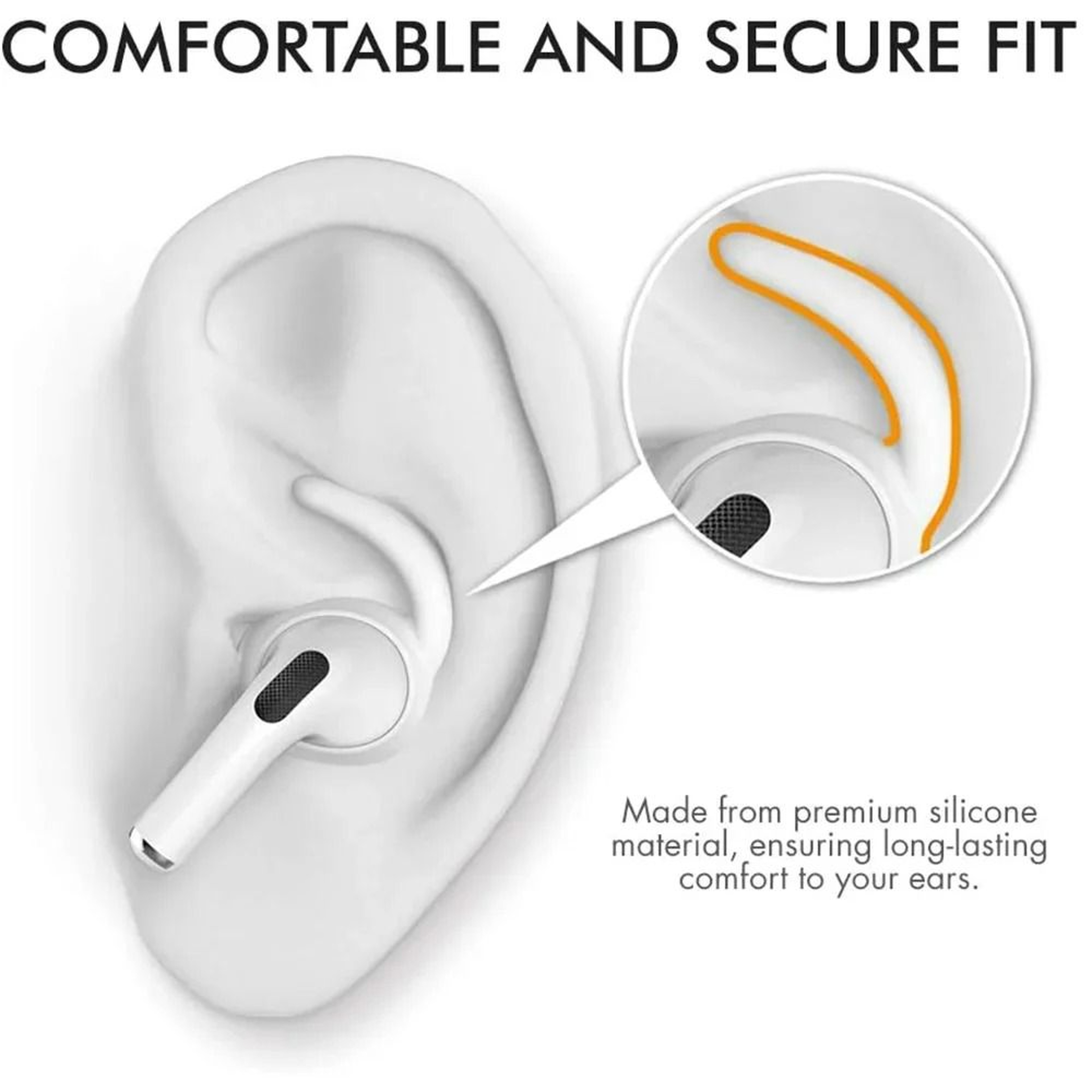 Silicone Ear Hook Covers For AirPods Pro 3 2
