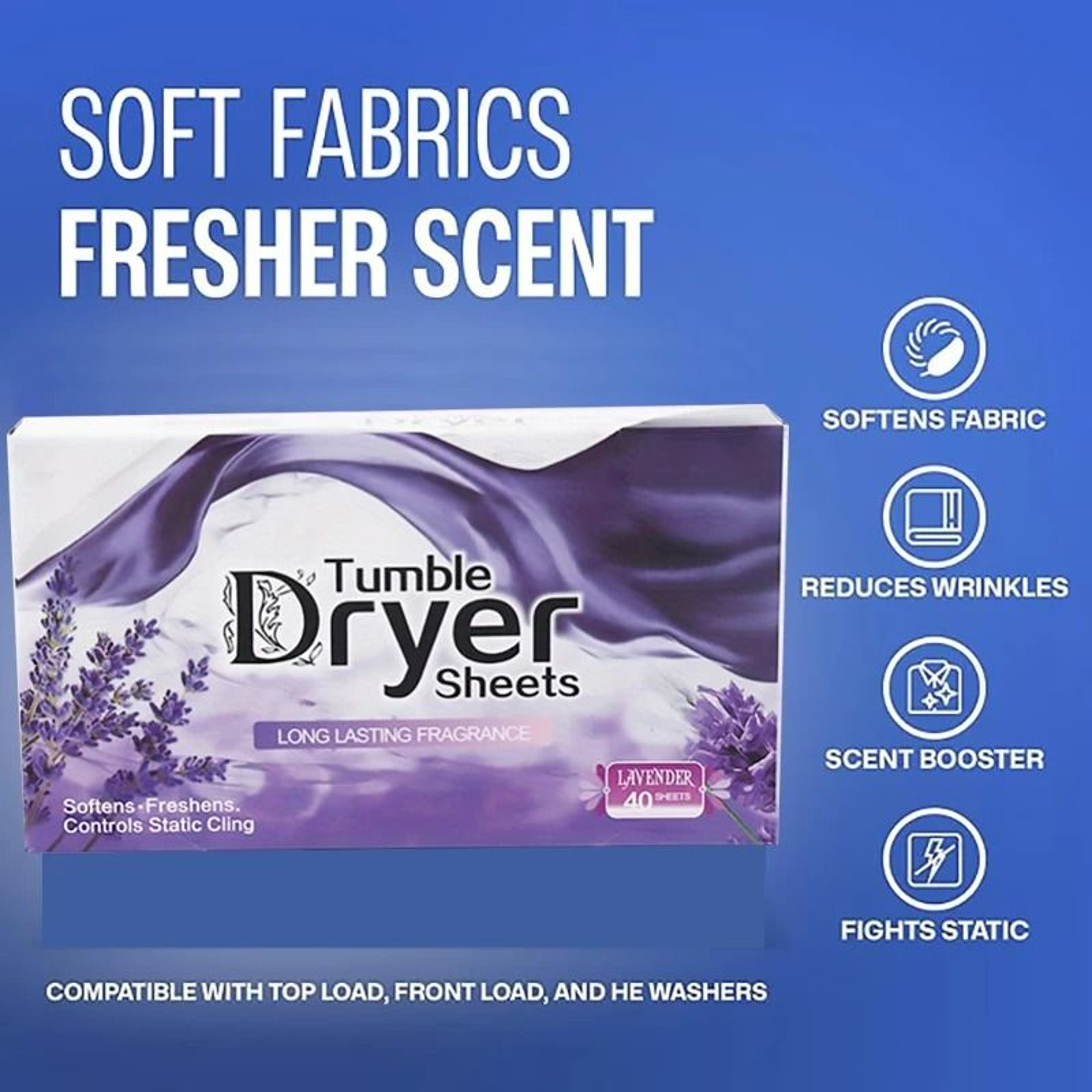Fresh Scent Anti Static Fabric Softener Dryer Sheets 2