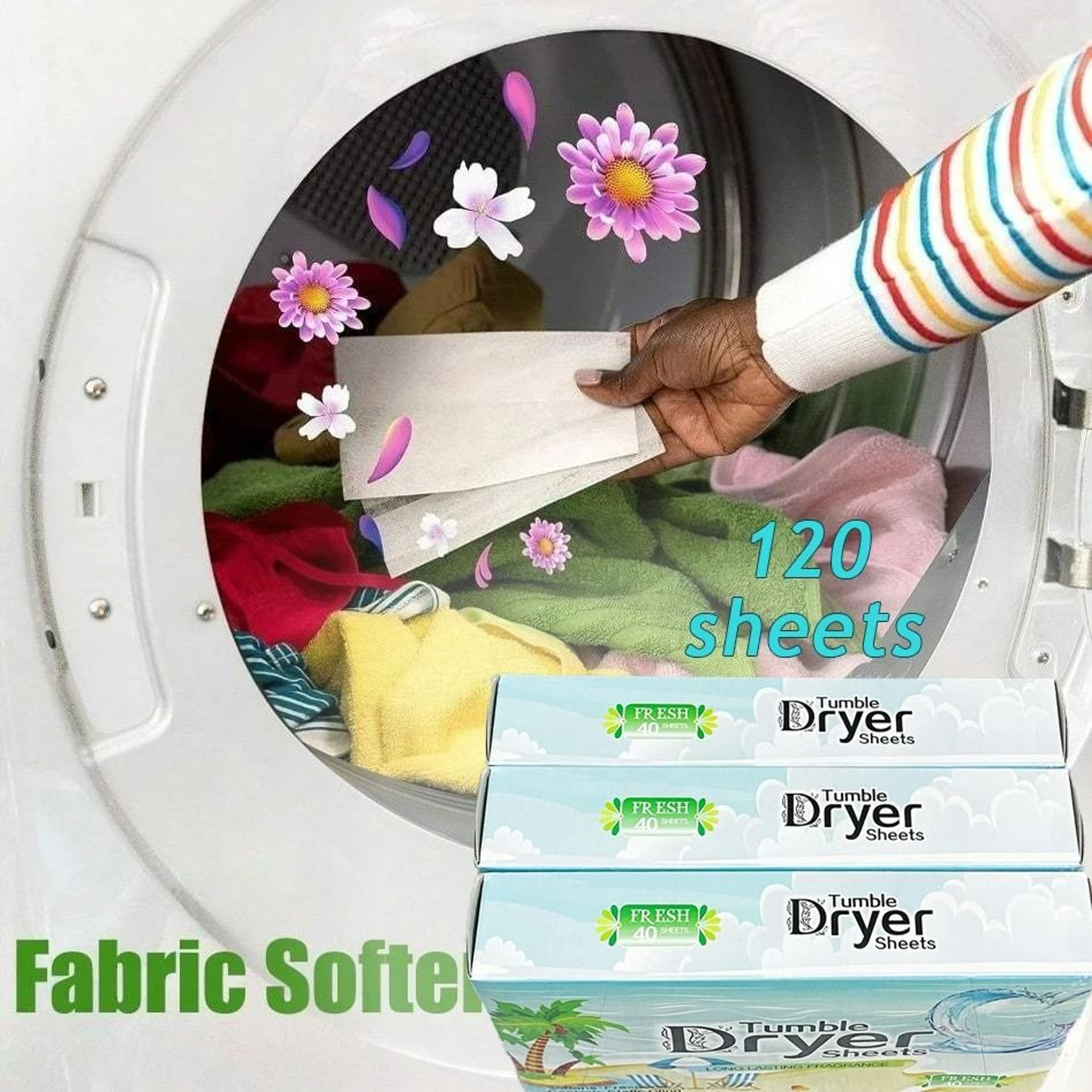 Fresh Scent Anti Static Fabric Softener Dryer Sheets 7