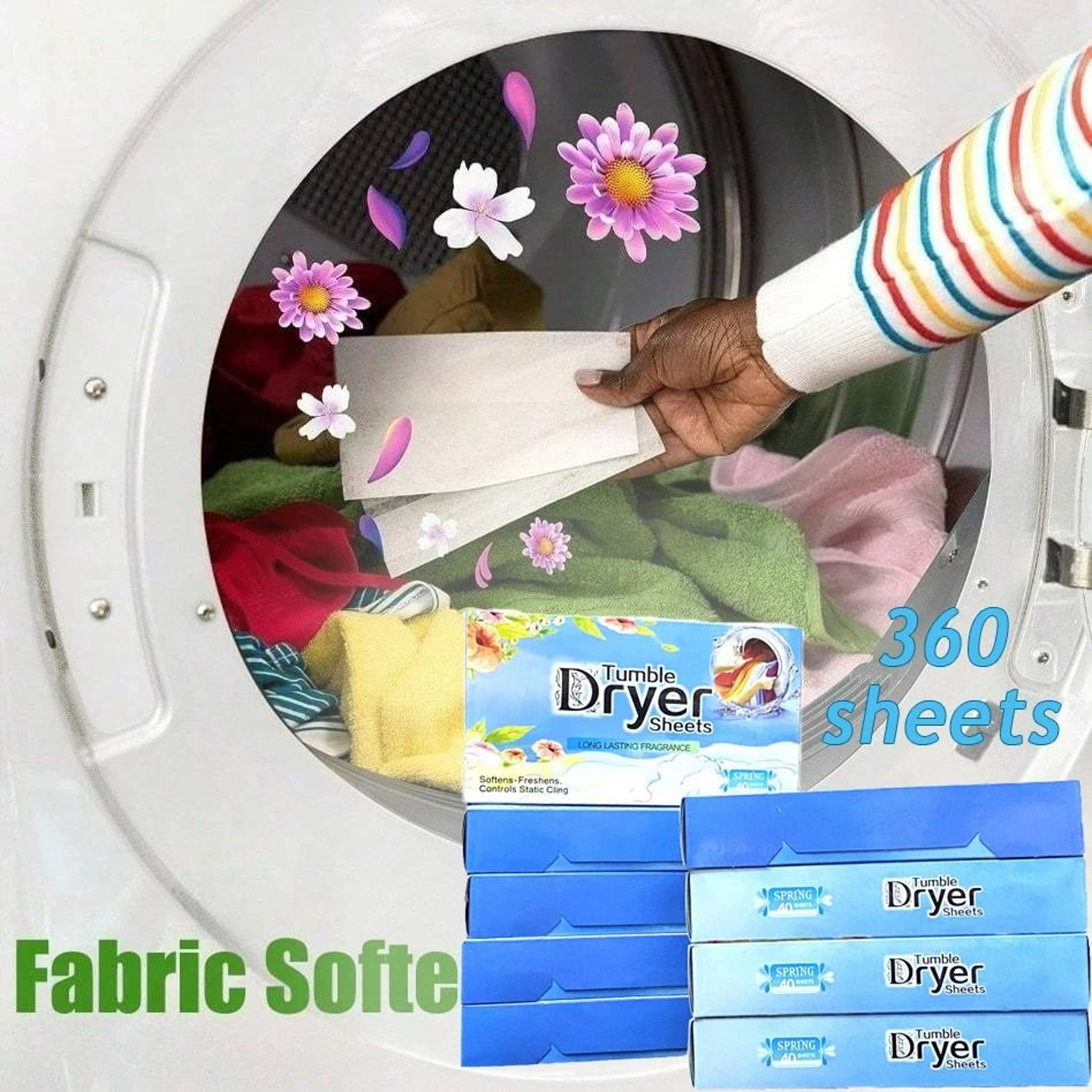 Fresh Scent Anti Static Fabric Softener Dryer Sheets 13