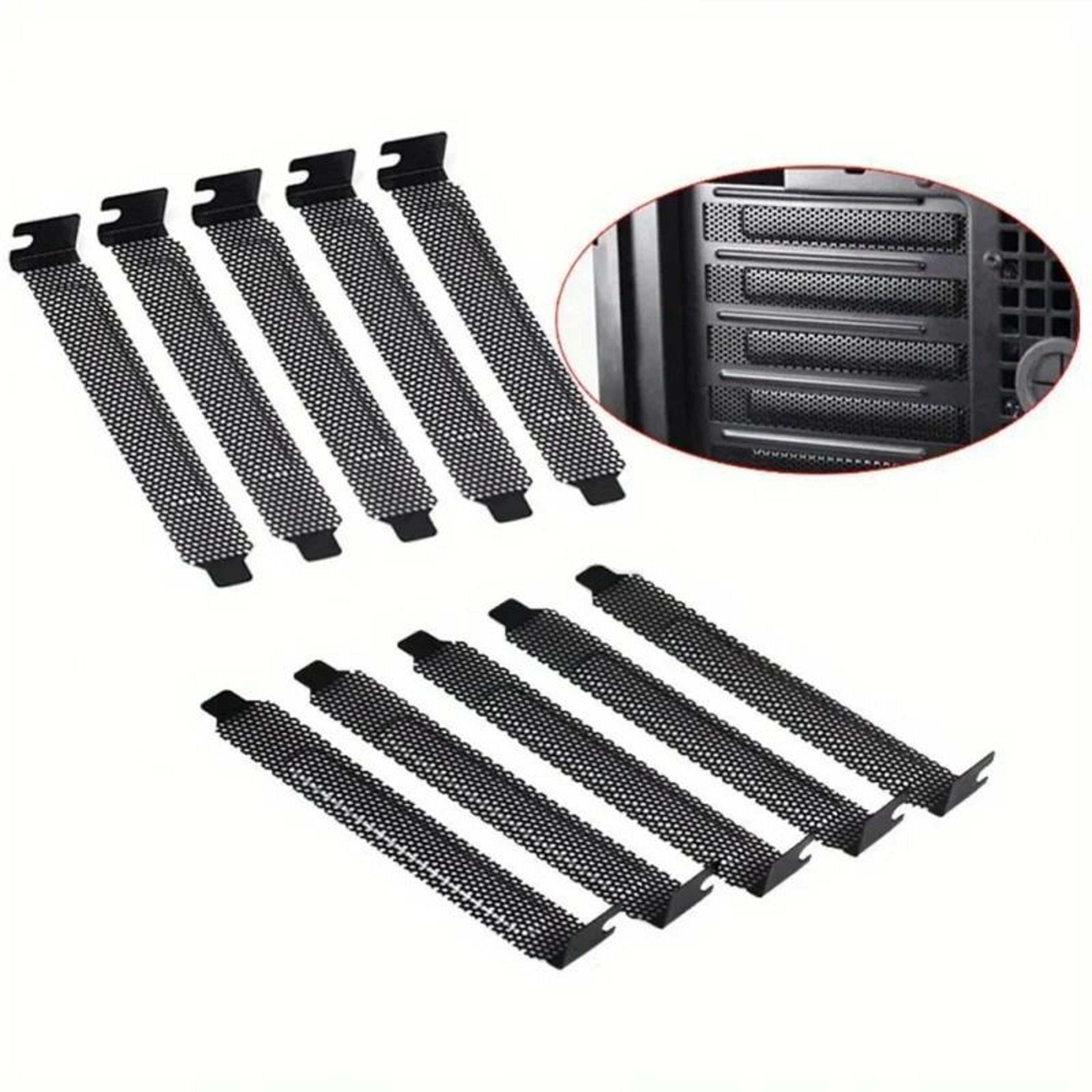 Vented PCI Expansion Slot Dust Filter Covers 3
