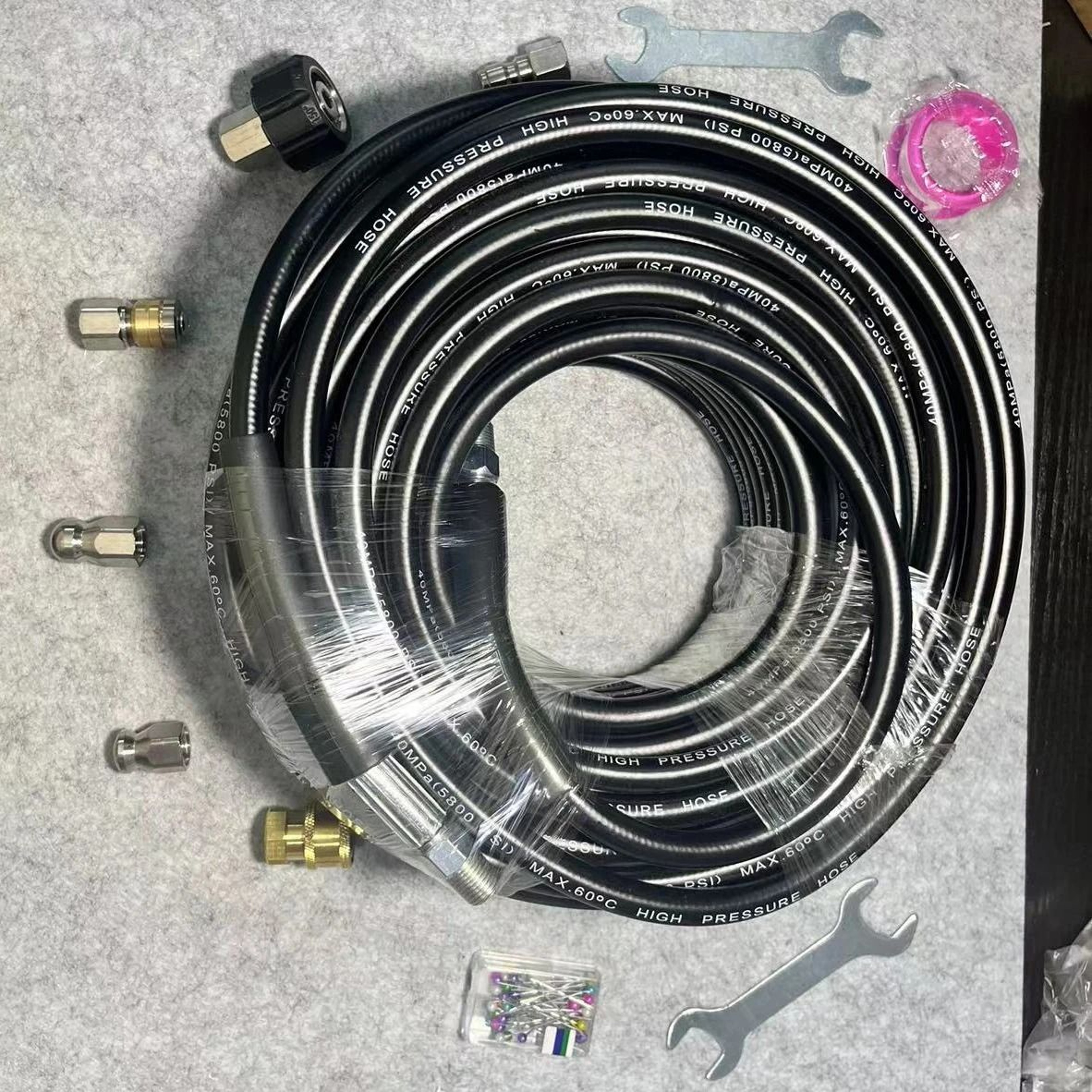 100 Foot Pressure Washer Sewer Jetter Kit 8